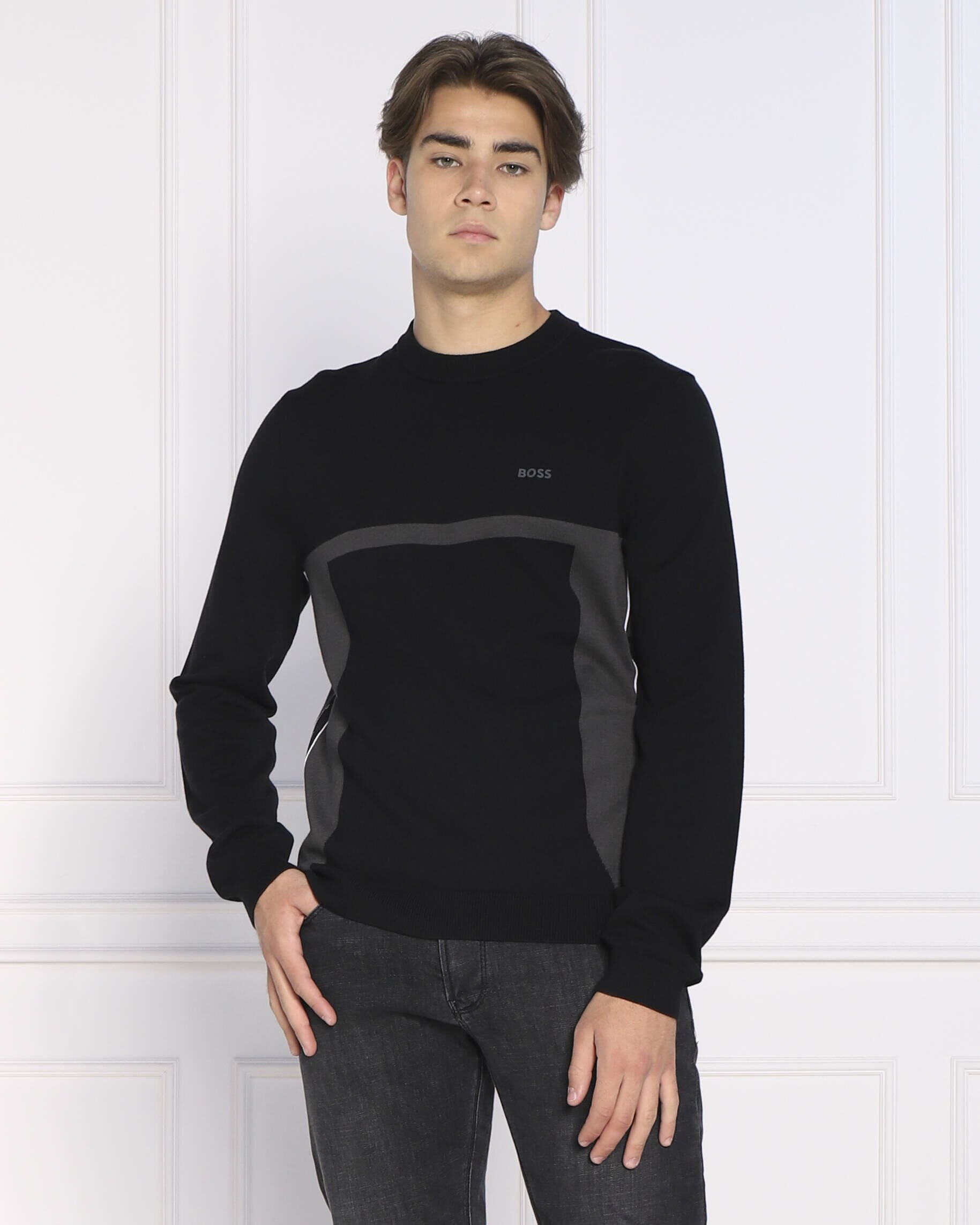 BOSS Green Pulover Reloko | Regular Fit cu adaos de lână