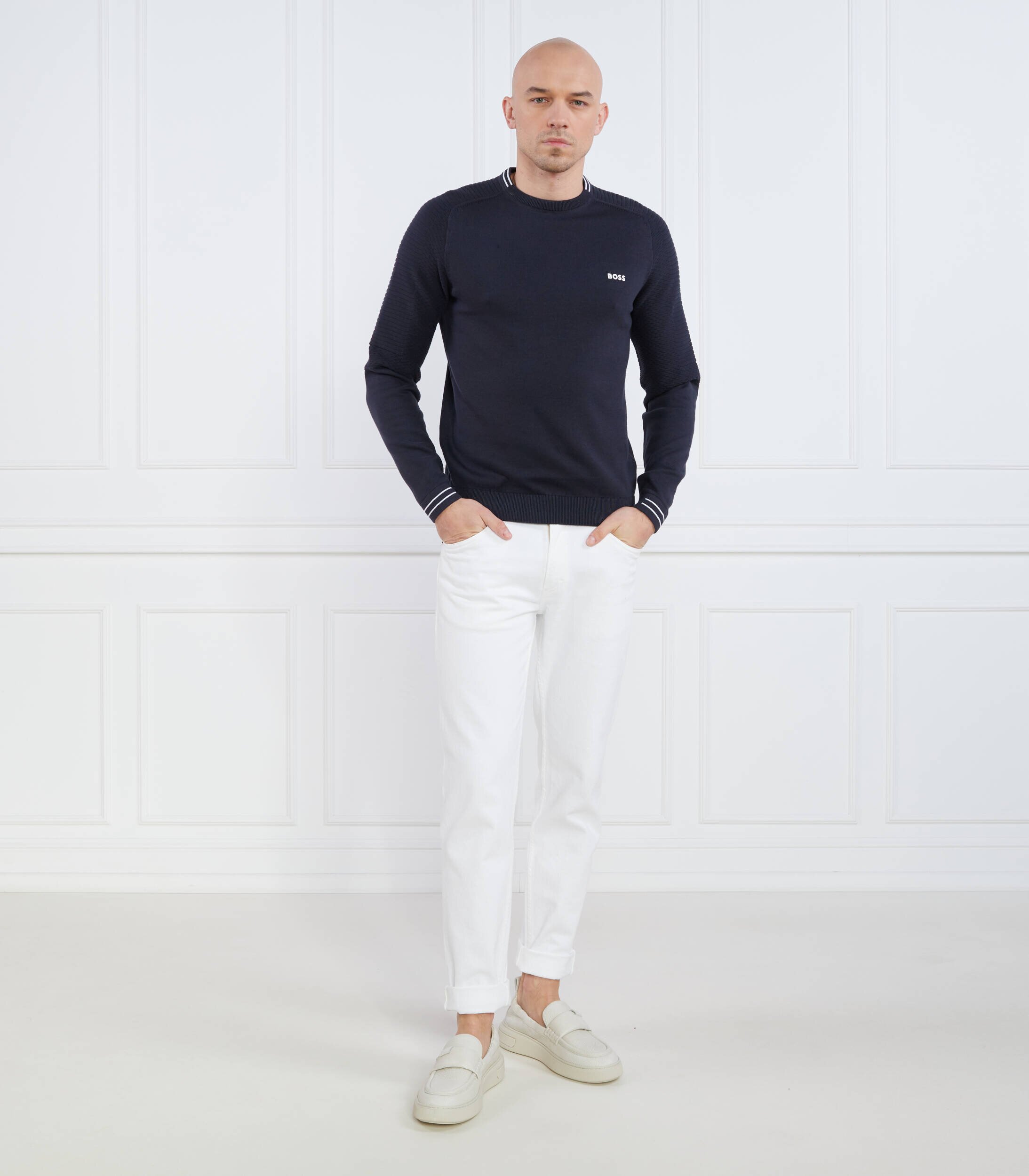 BOSS Green Pulover Rolet | Regular Fit