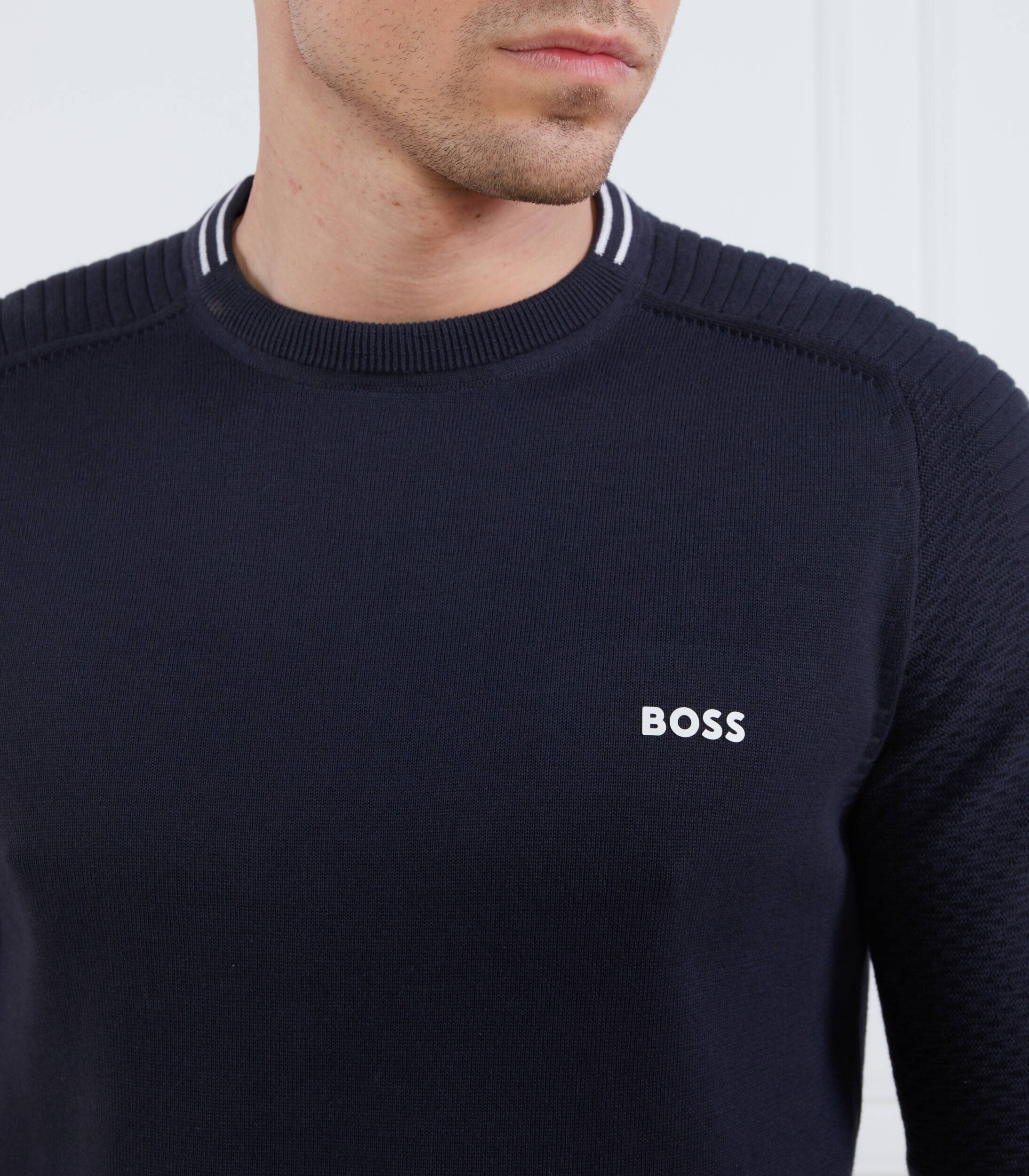 BOSS Green Pulover Rolet | Regular Fit