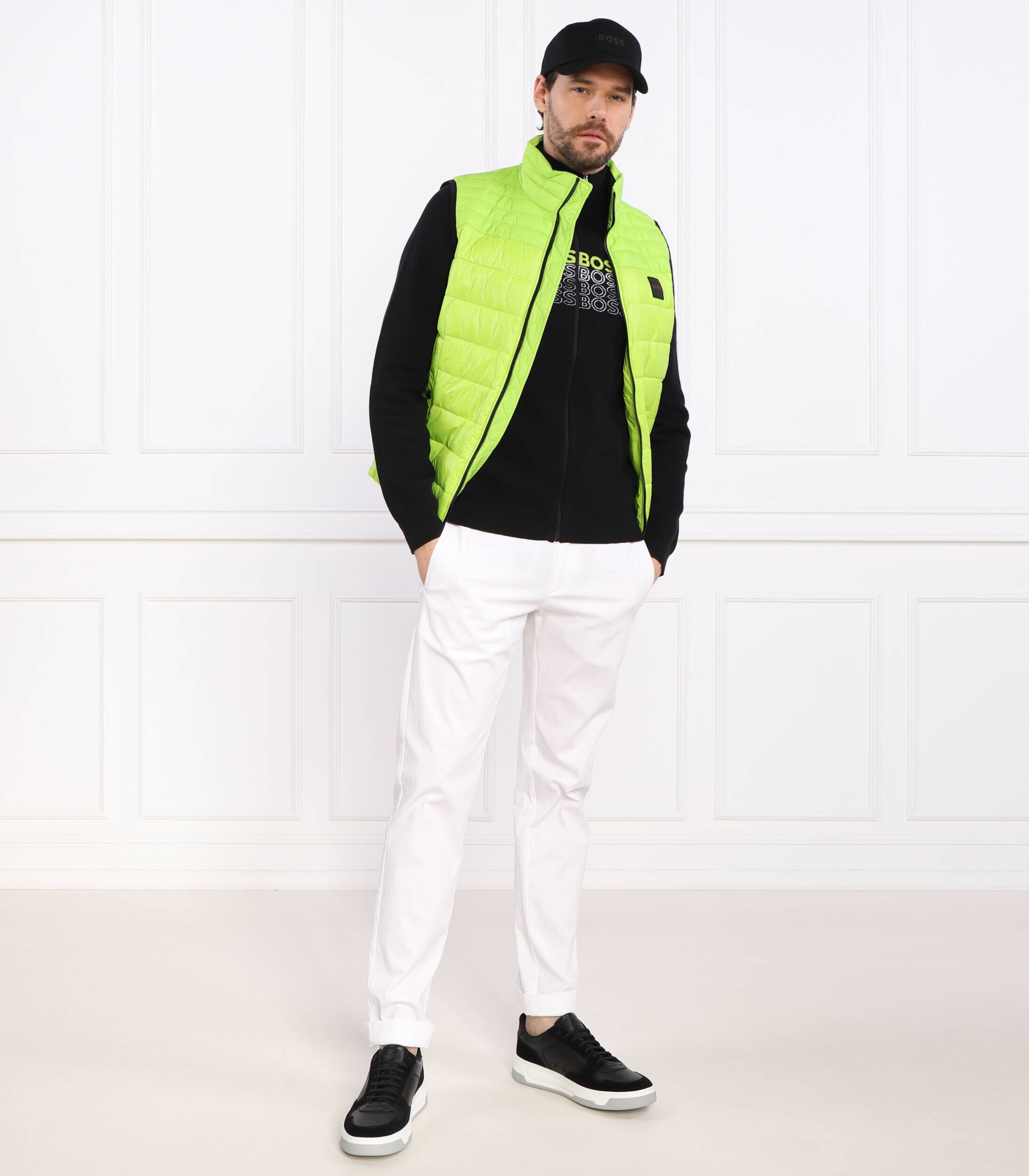 BOSS Green Pulover Zightek | Regular Fit cu adaos de lână