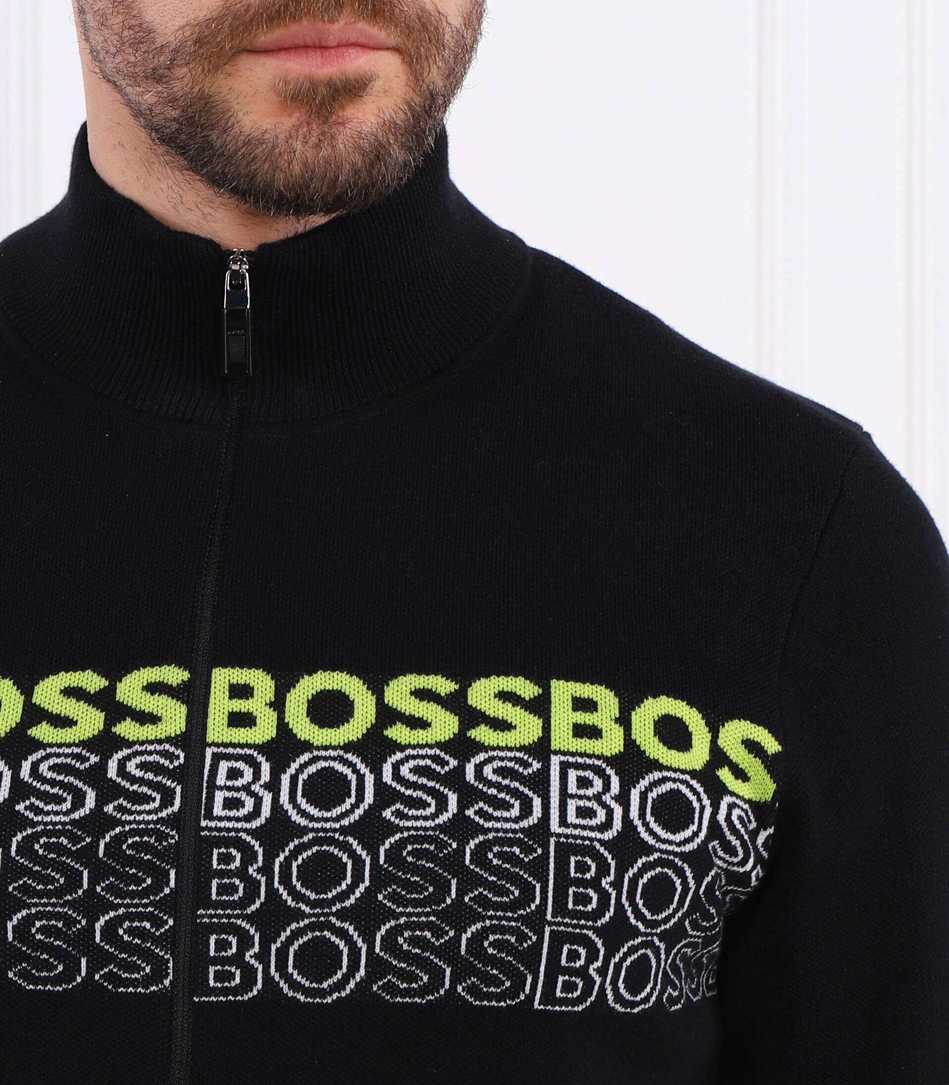 BOSS Green Pulover Zightek | Regular Fit cu adaos de lână