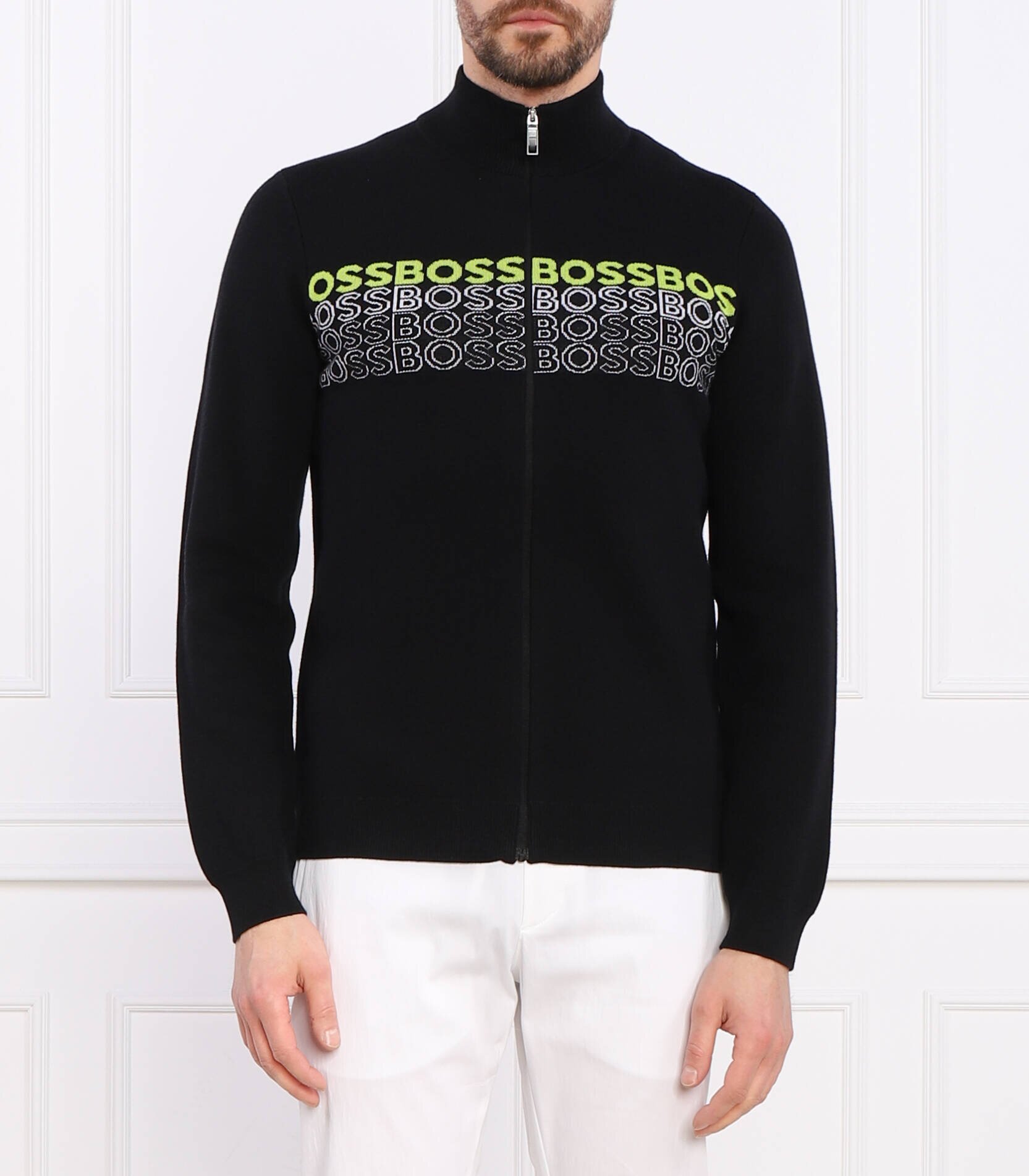 BOSS Green Pulover Zightek | Regular Fit cu adaos de lână