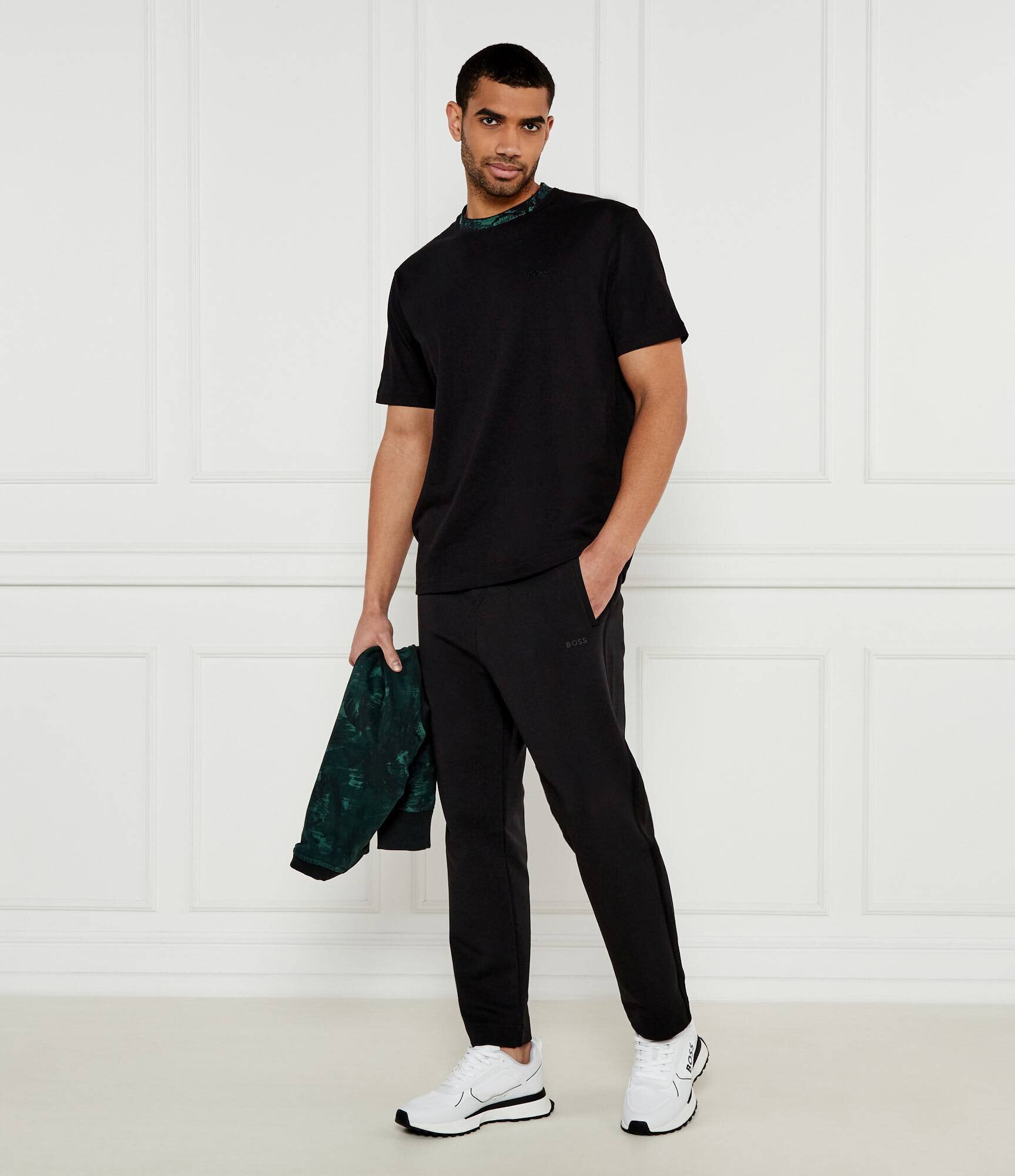 BOSS Green Spodnie dresowe Hadim Tape | Regular Fit