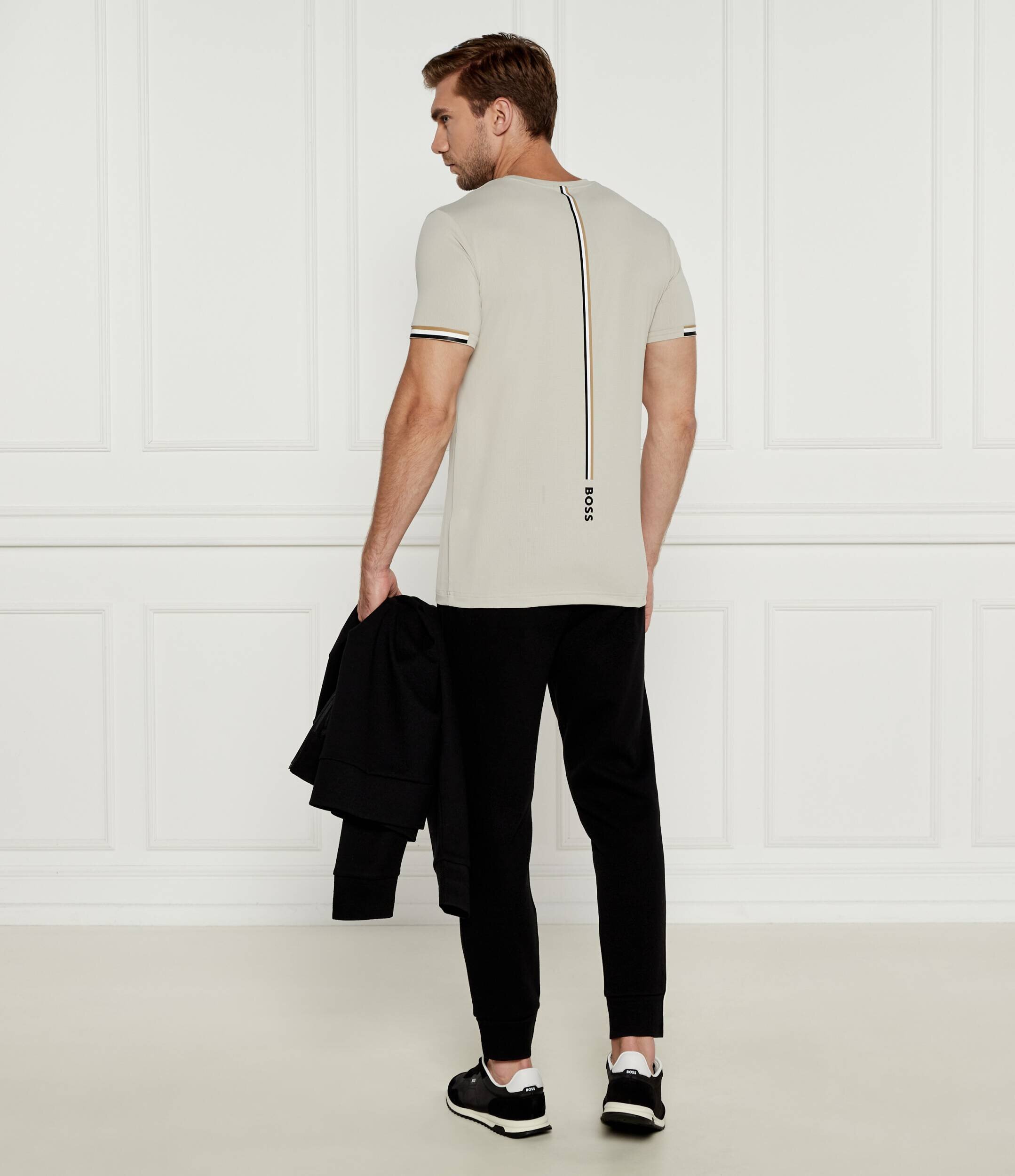 BOSS Green Tricou Boss x Matteo Berrettini | Slim Fit | stretch