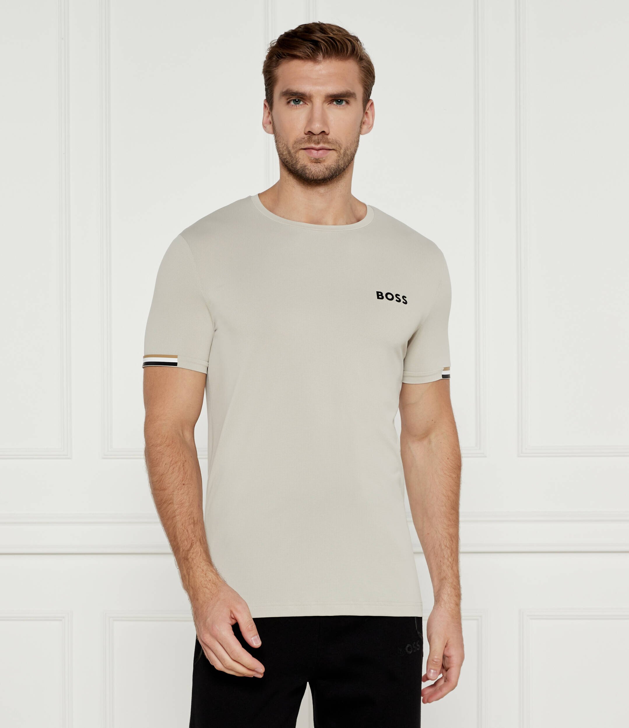 BOSS Green Tricou Boss x Matteo Berrettini | Slim Fit | stretch