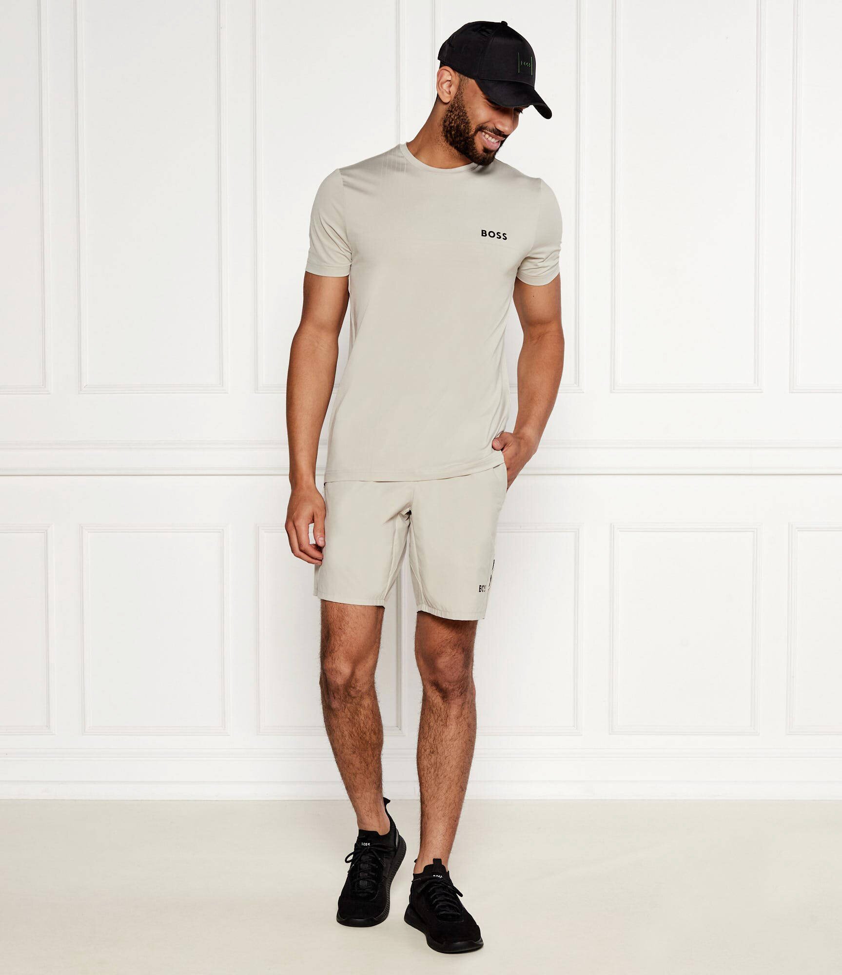 BOSS Green Tricou Check TOC | Slim Fit | stretch