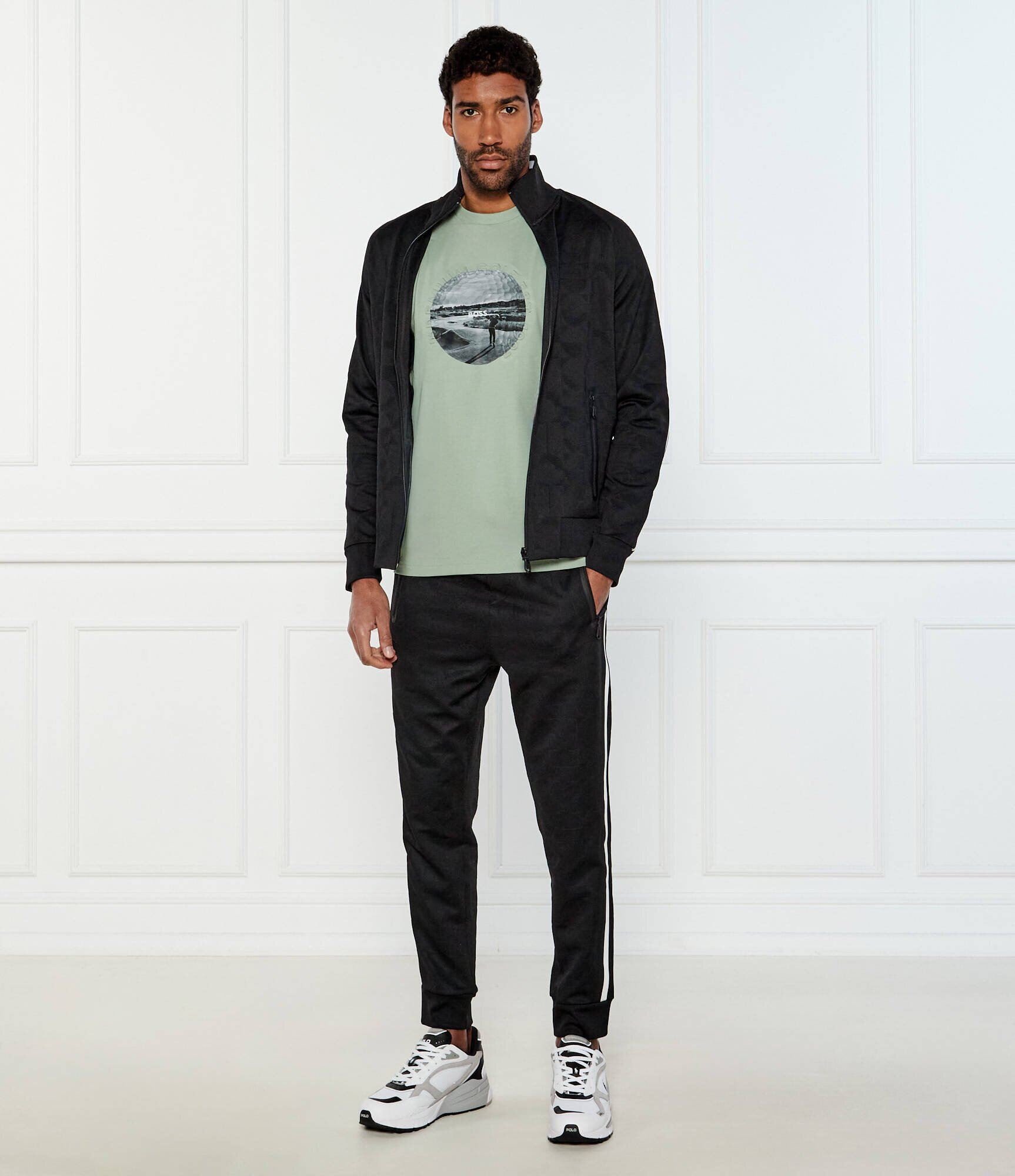 BOSS Green Tricou Graphic Heritage | Regular Fit | stretch