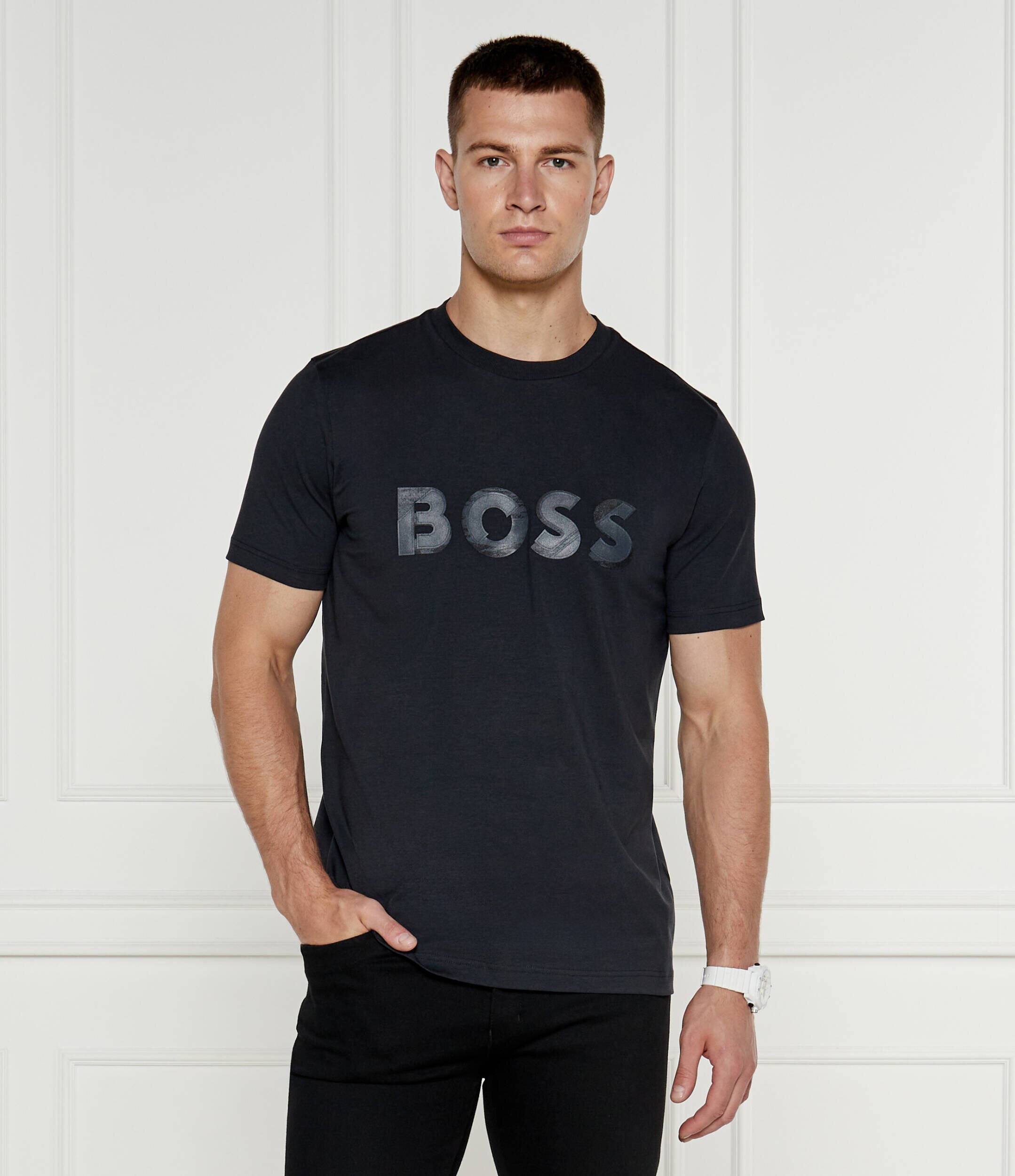 BOSS Green Tricou Jagged | Relaxed fit | stretch
