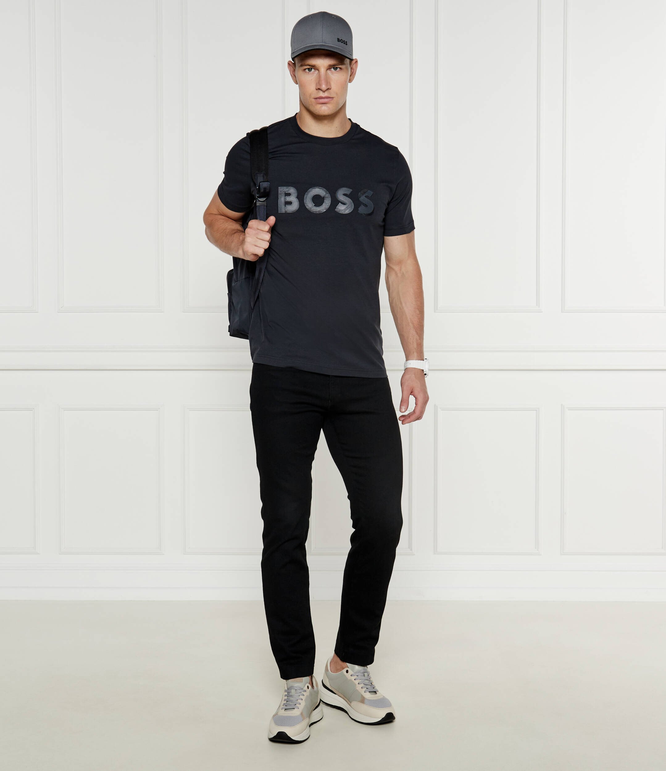 BOSS Green Tricou Jagged | Relaxed fit | stretch