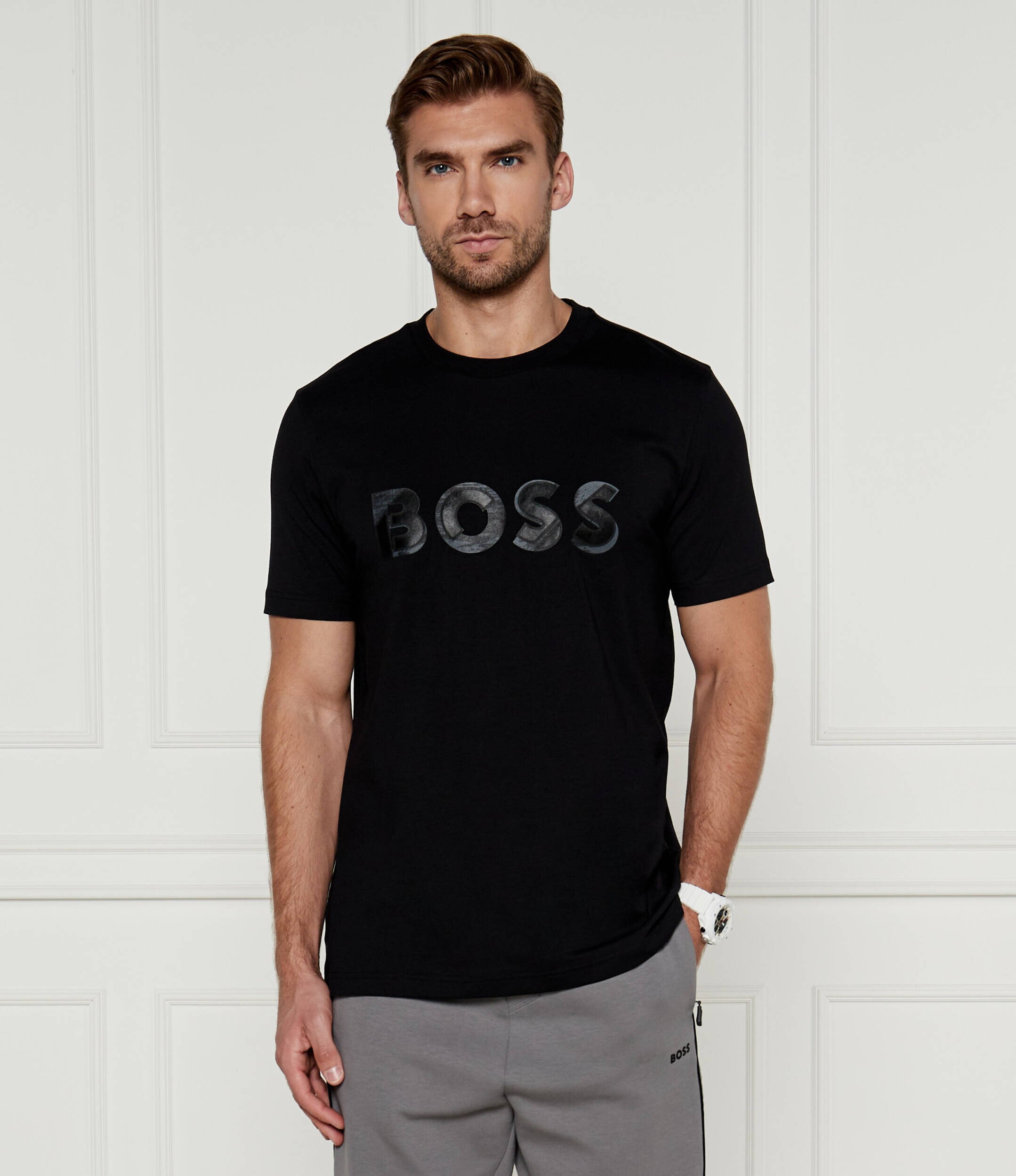 BOSS Green Tricou Jagged | Relaxed fit | stretch