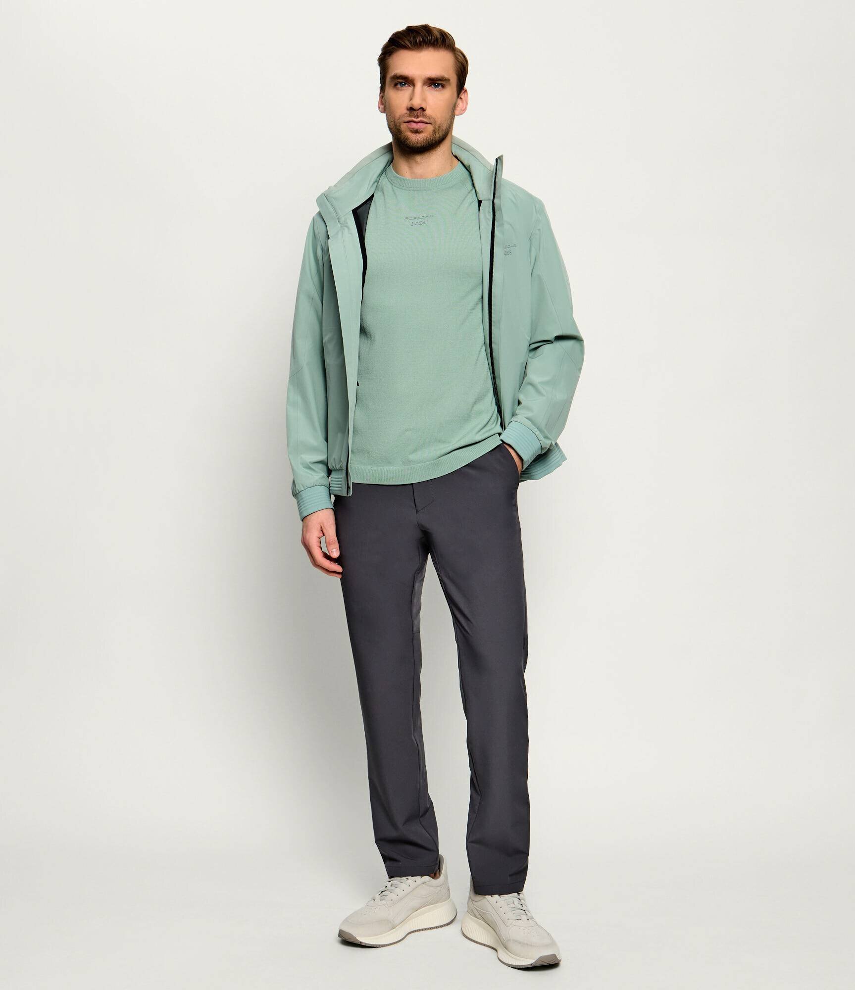 BOSS Green Tricou KN_PS Spirit70 TS | BOSS X Porsche | regular fit cu adaos de mătase