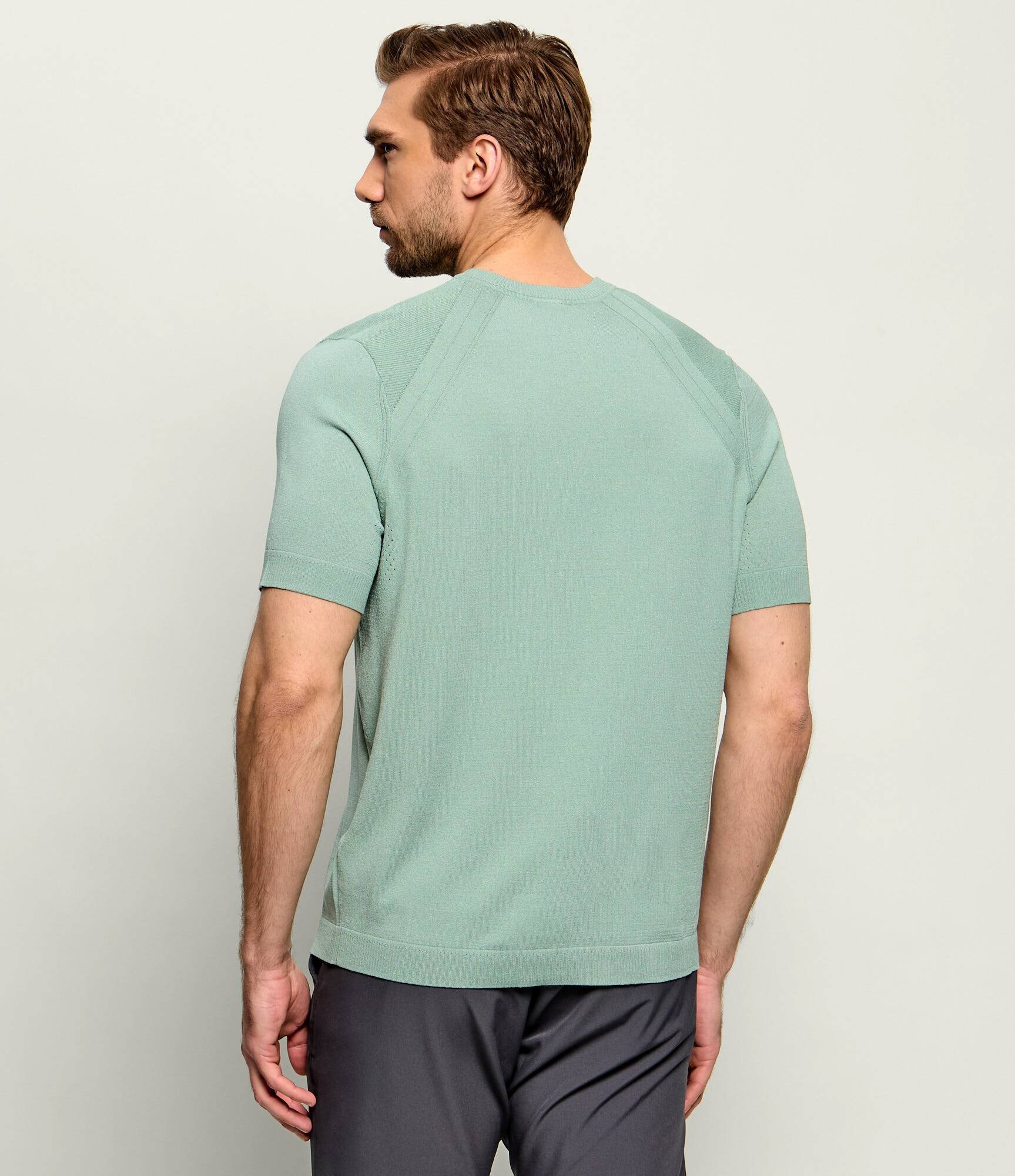 BOSS Green Tricou KN_PS Spirit70 TS | BOSS X Porsche | regular fit cu adaos de mătase