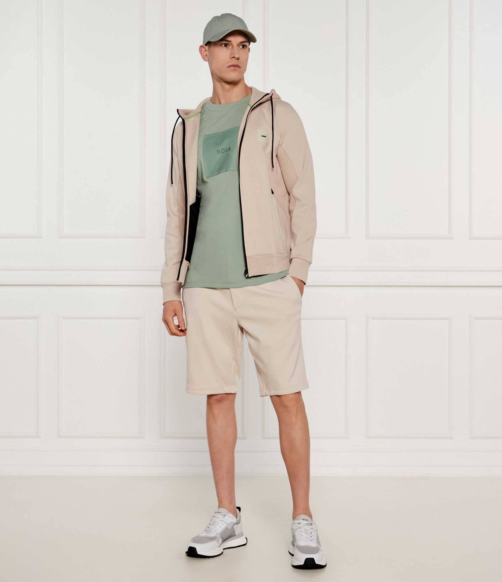 BOSS Green Tricou Logo Rib | Regular Fit