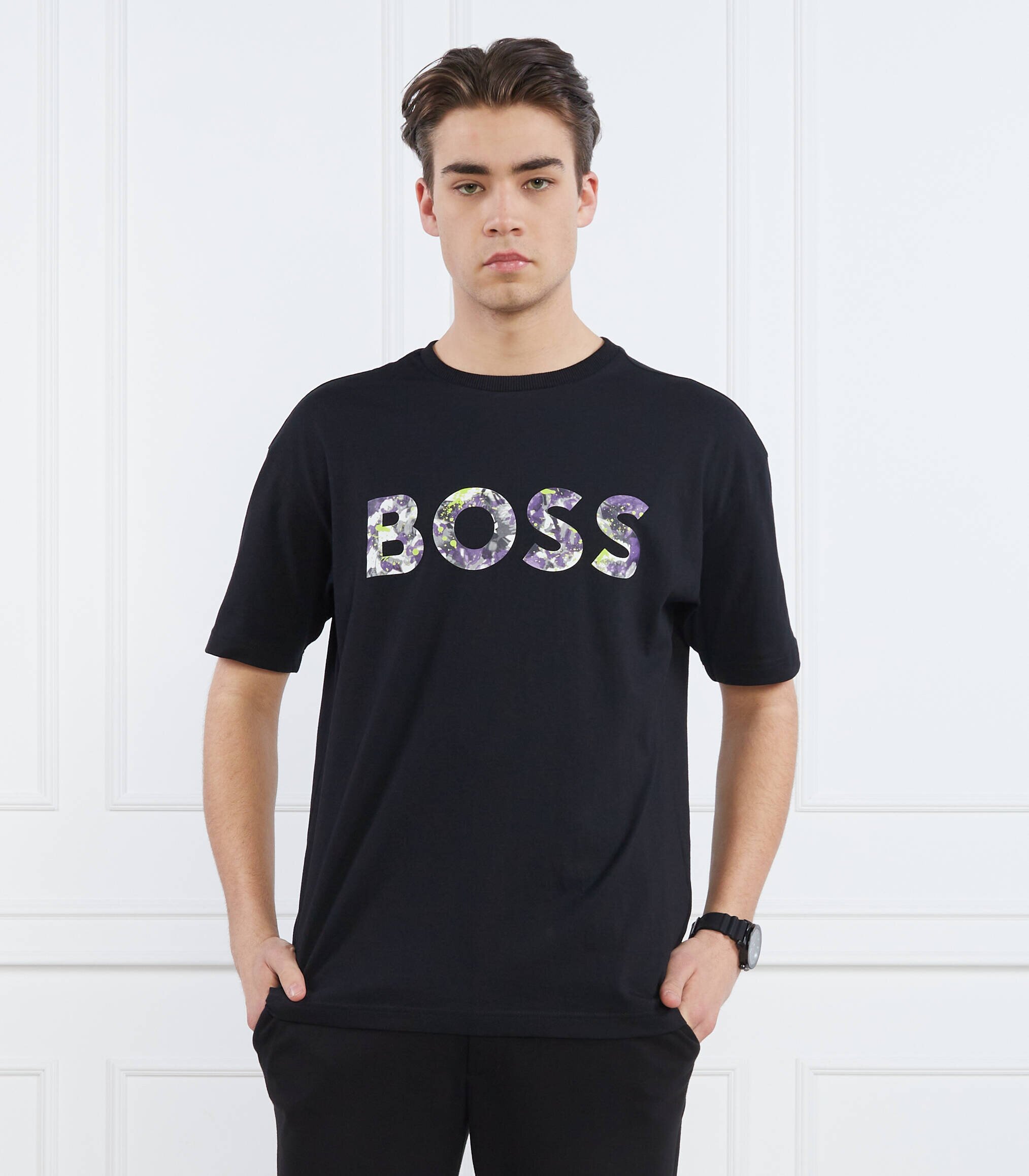 BOSS Green Tricou LOTUS | Relaxed fit