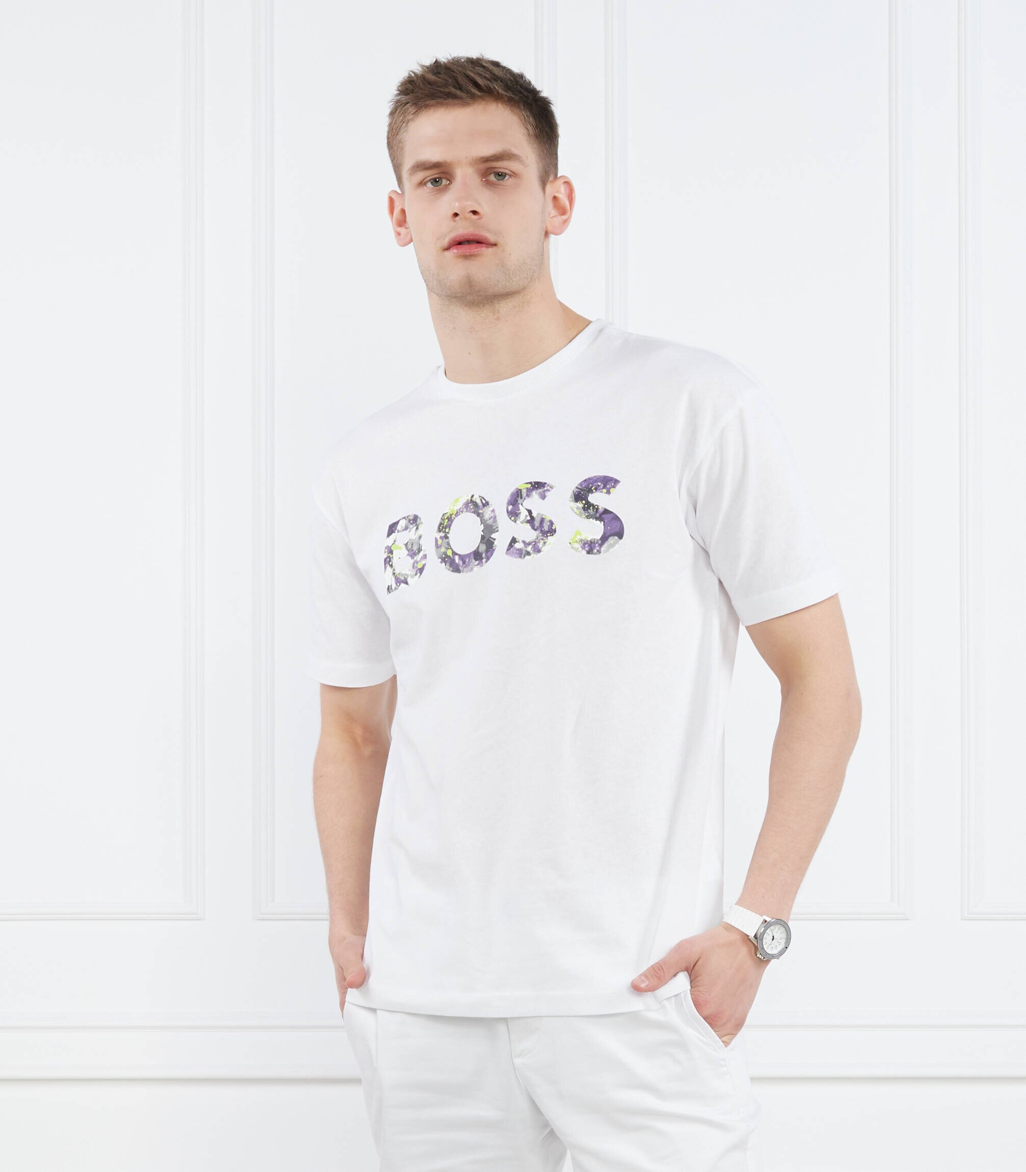 BOSS Green Tricou LOTUS | Relaxed fit