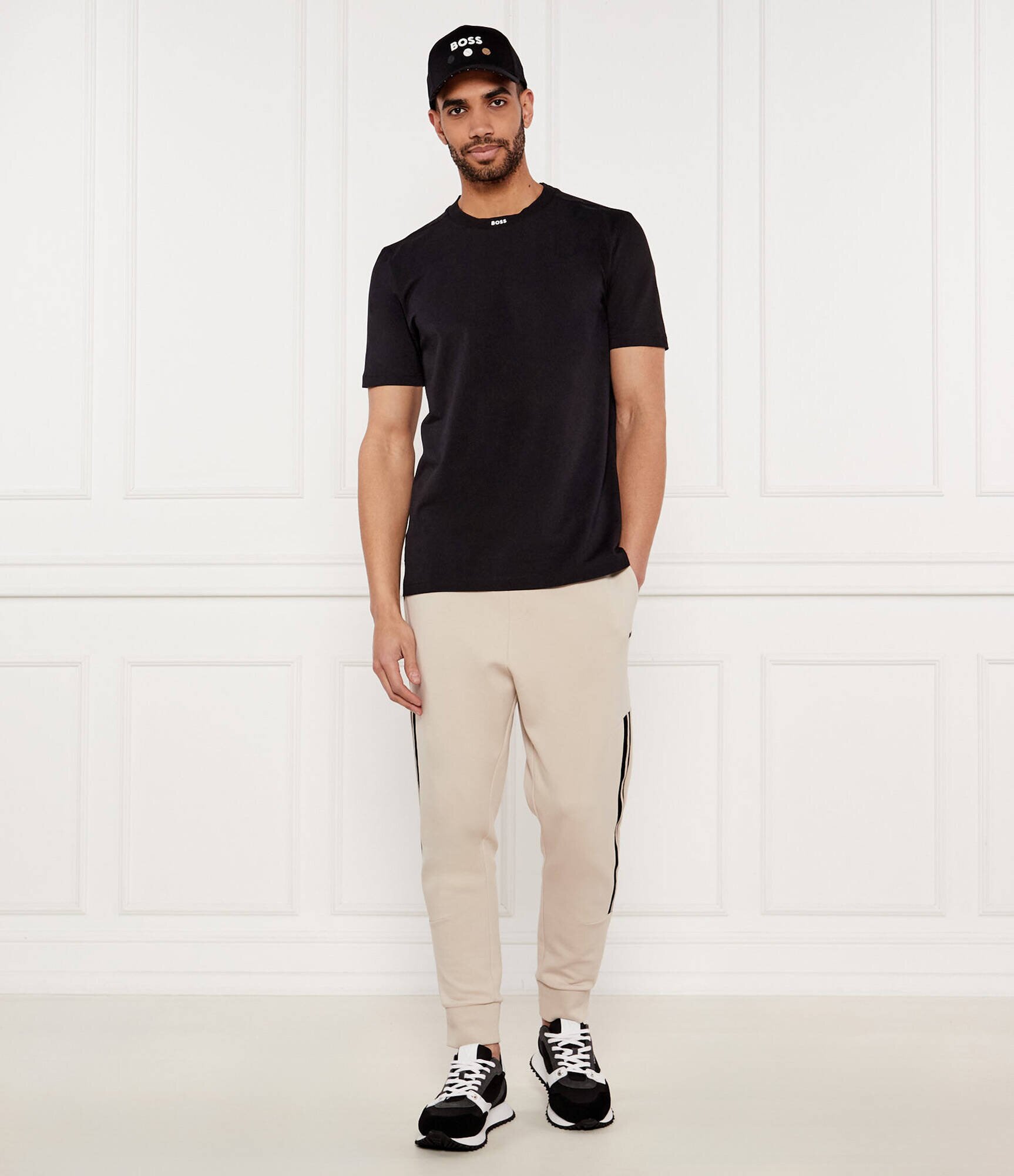 BOSS Green Tricou Rib | Regular Fit