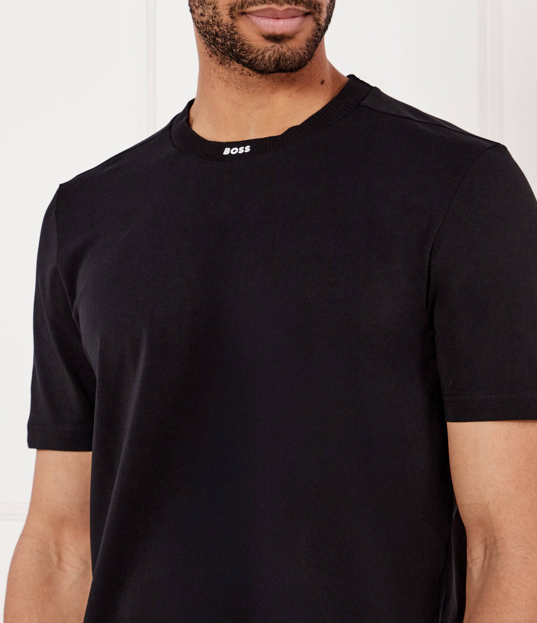 BOSS Green Tricou Rib | Regular Fit