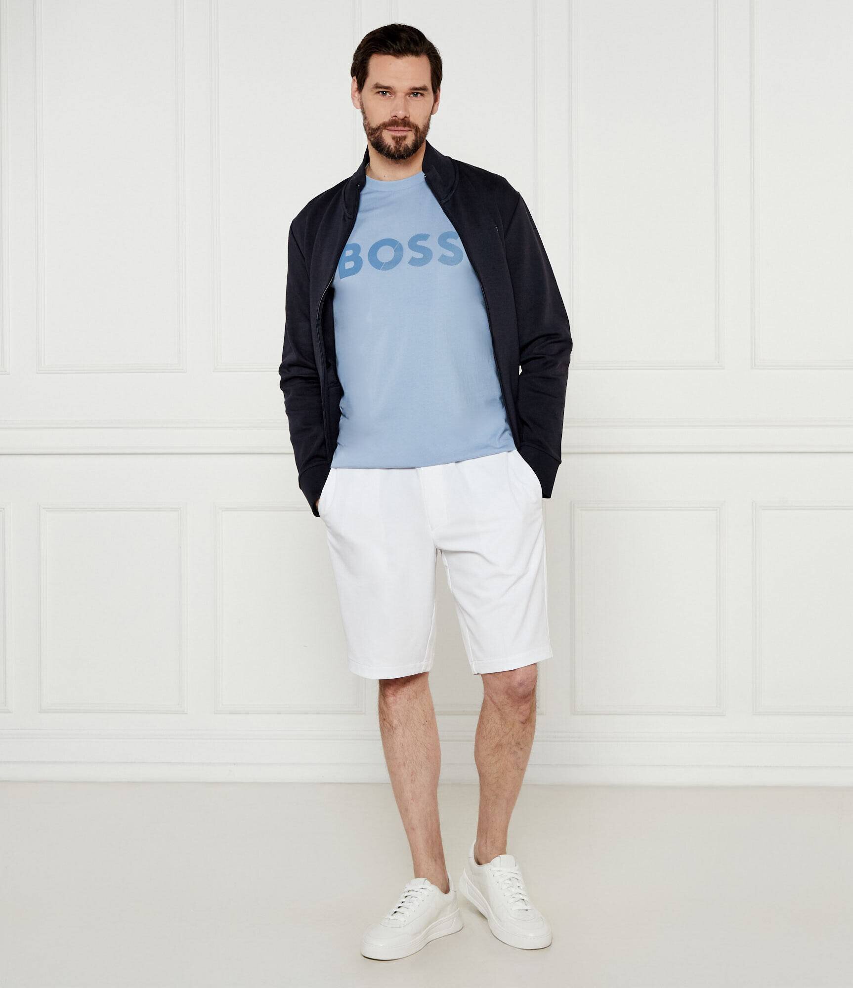 BOSS Green Tricou Tape Logo | Regular Fit