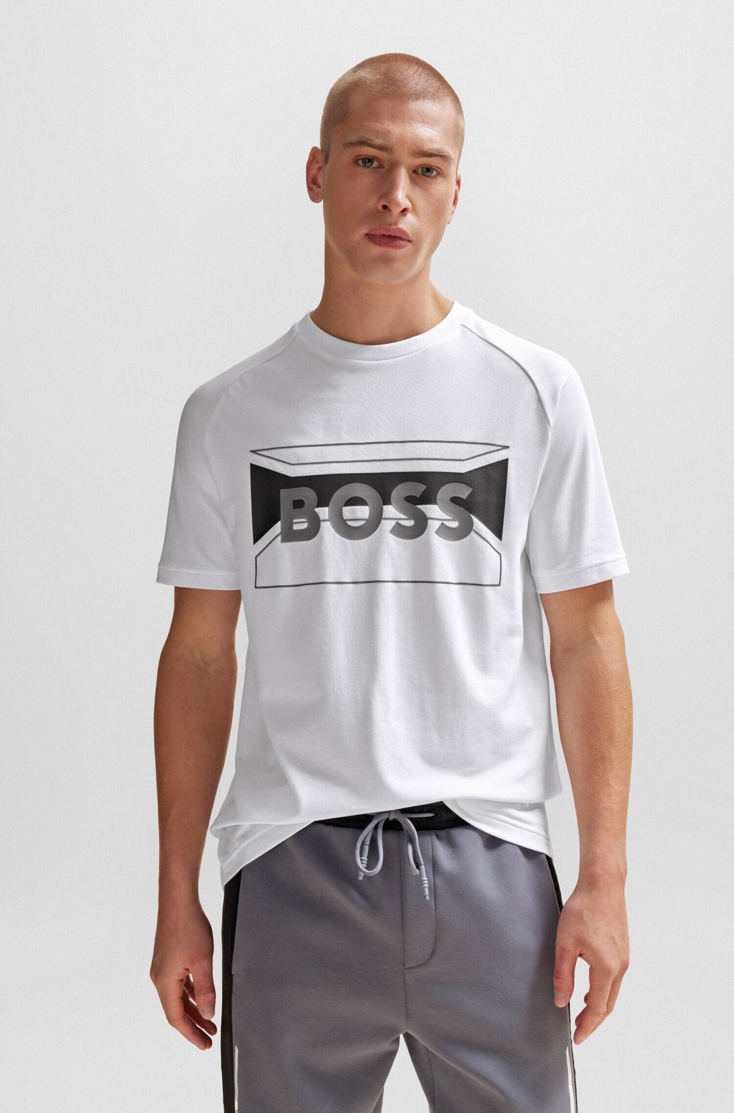 BOSS Green Tricou Tee 2 | Regular Fit | stretch