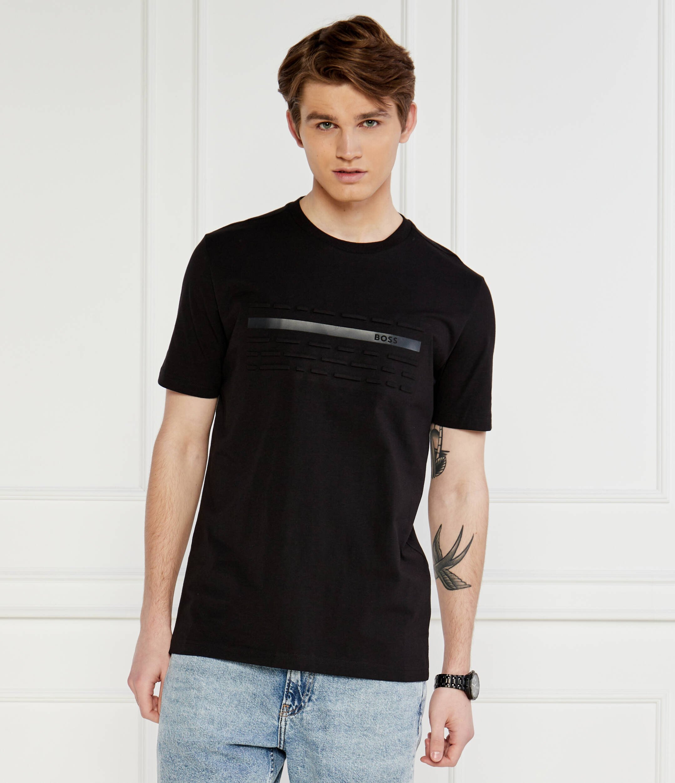 BOSS Green Tricou Tee 4 | Regular Fit | stretch
