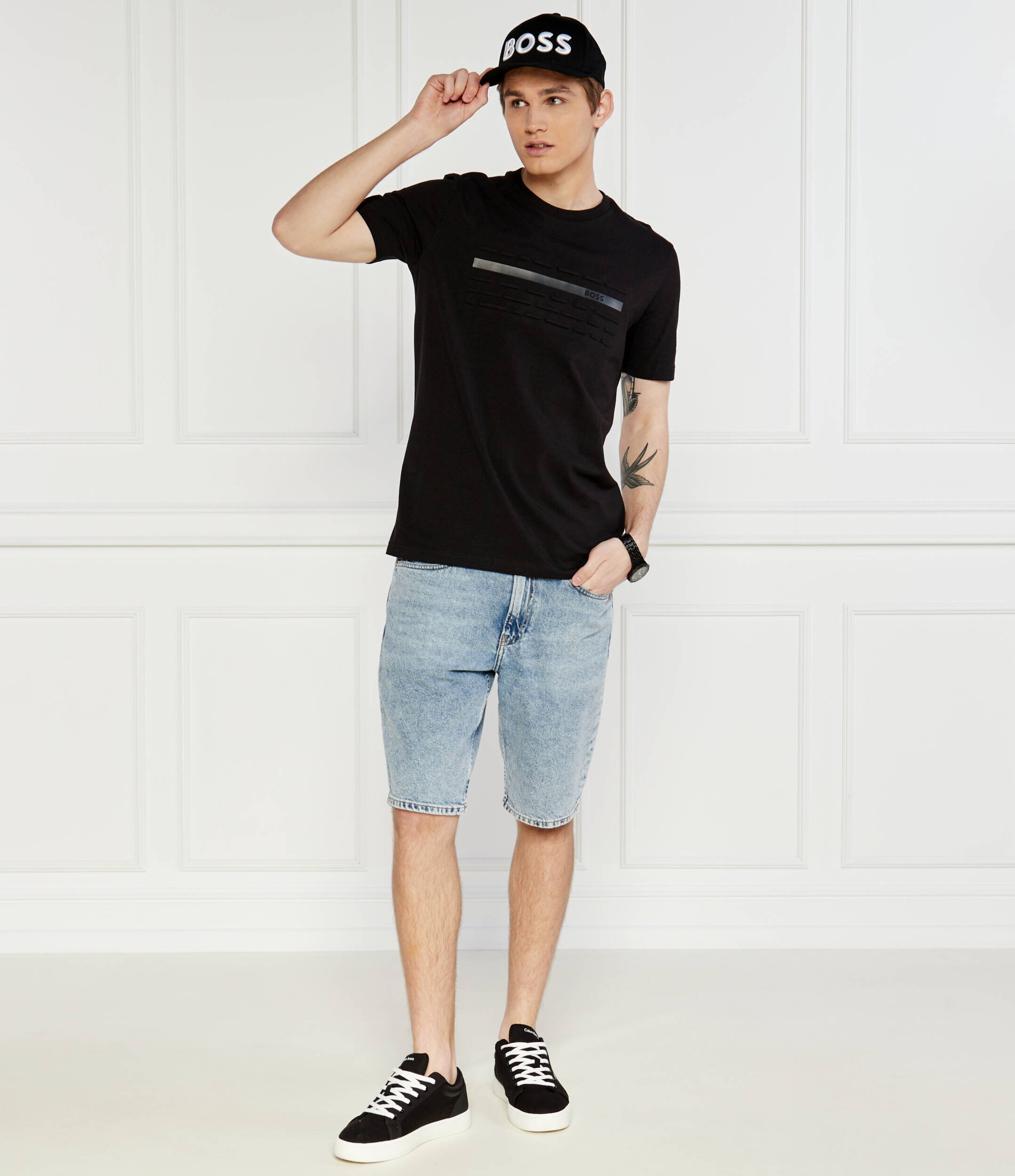 BOSS Green Tricou Tee 4 | Regular Fit | stretch