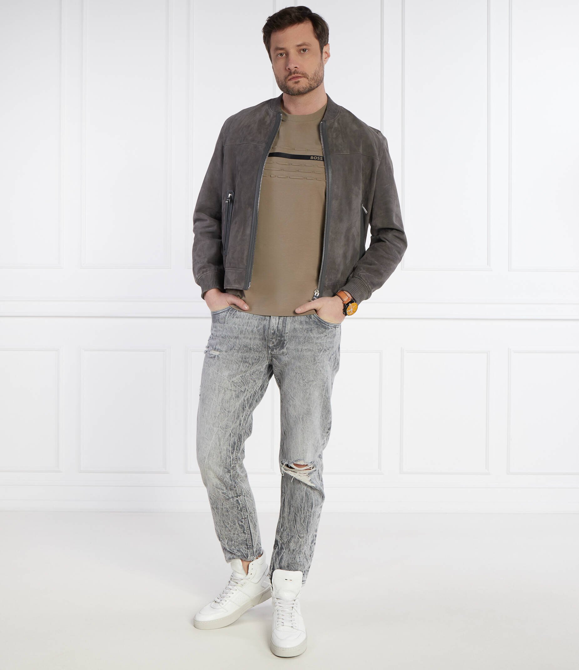 BOSS Green Tricou Tee 4 | Regular Fit | stretch