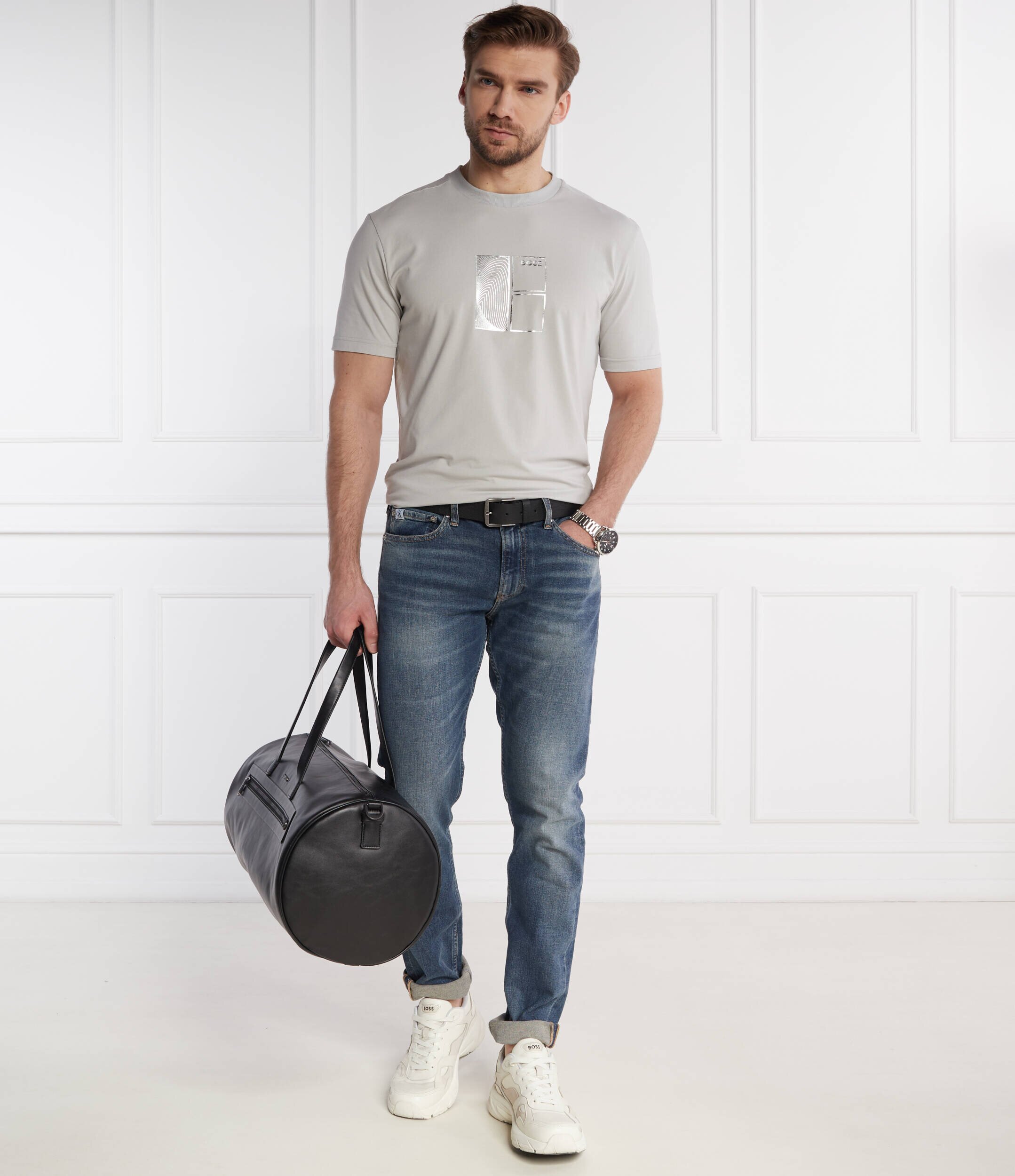 BOSS Green Tricou Tee 5 | Regular Fit | stretch