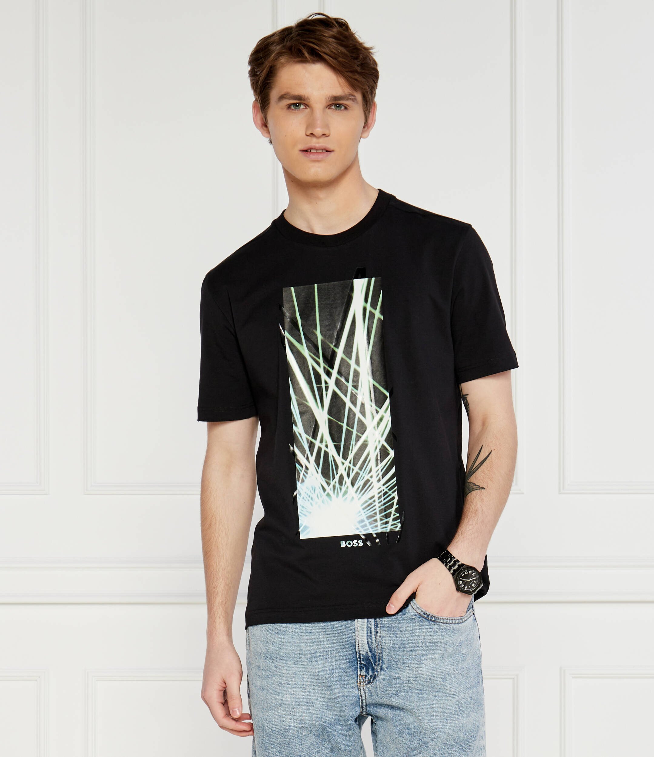 BOSS Green Tricou Tee 6 | Regular Fit | stretch
