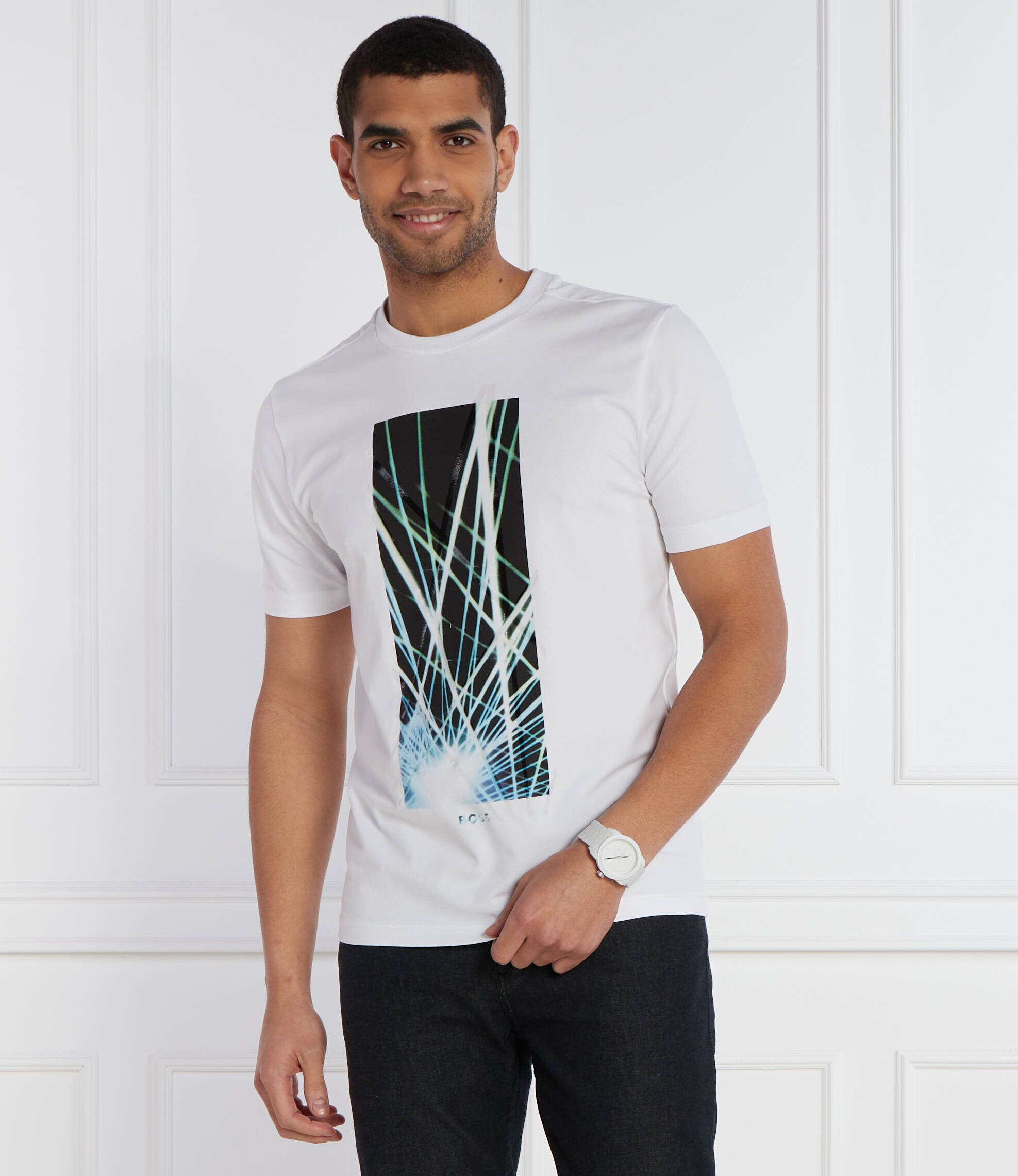 BOSS Green Tricou Tee 6 | Regular Fit | stretch