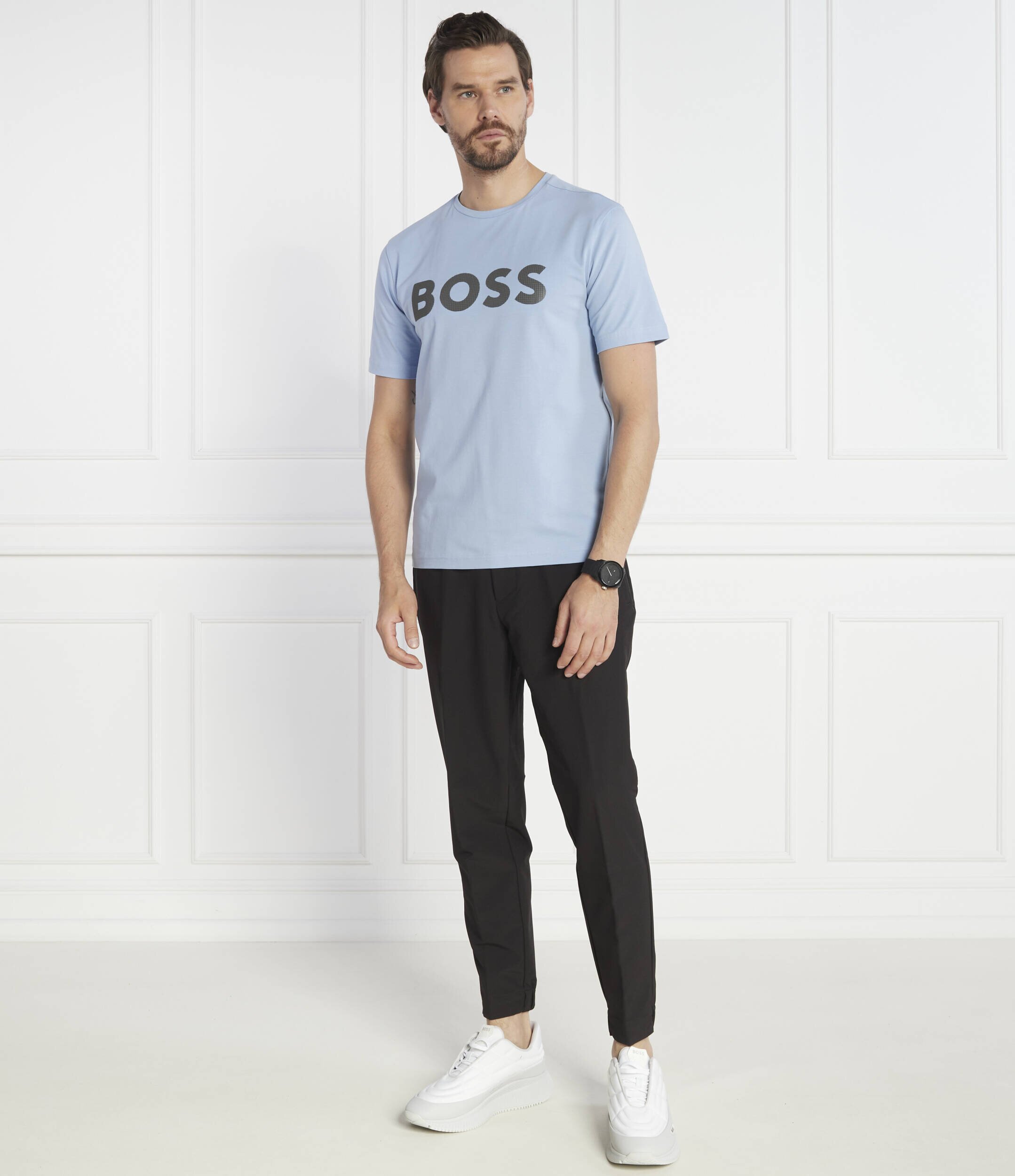 BOSS Green Tricou Tee 8 | Slim Fit | stretch