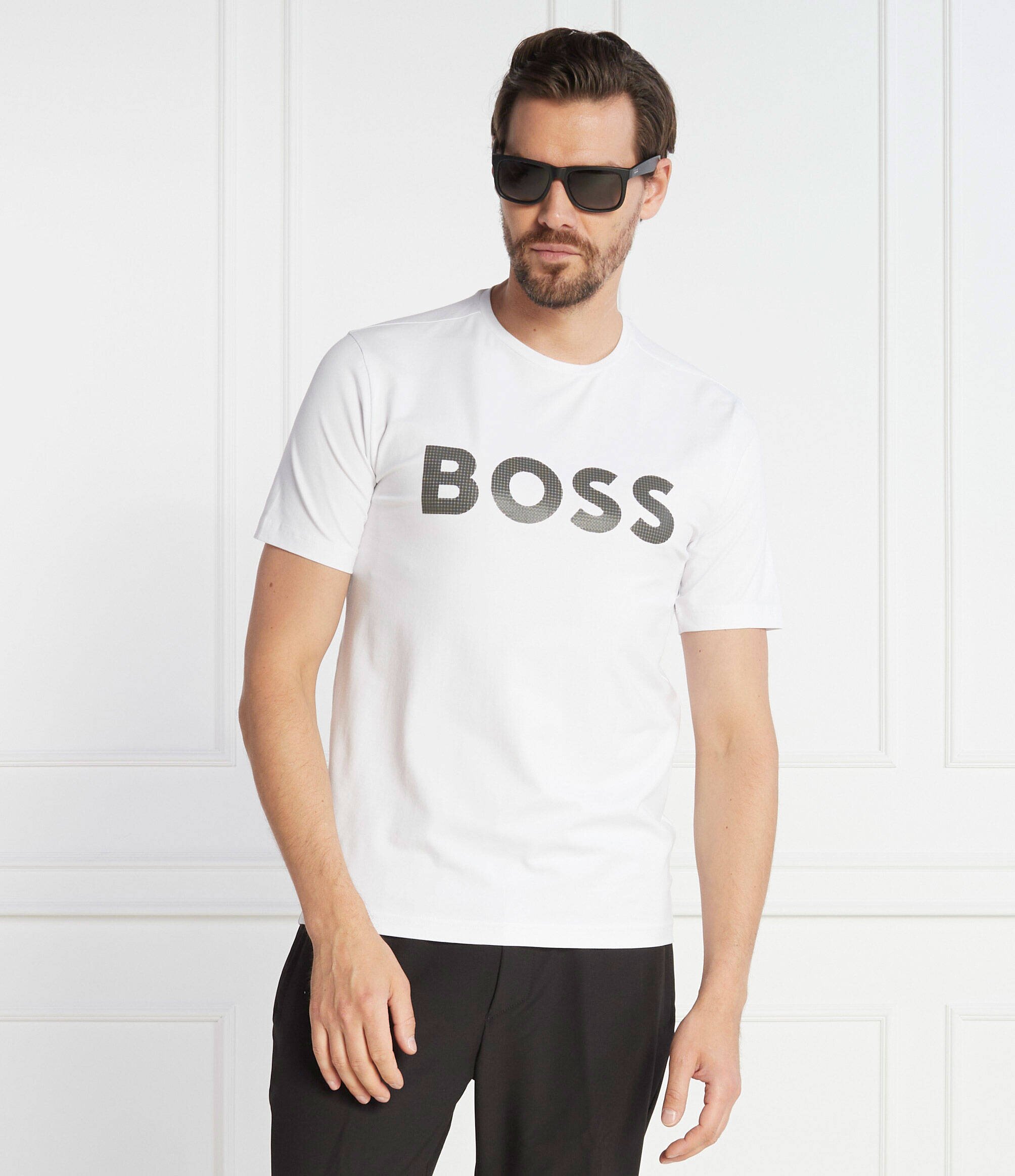 BOSS Green Tricou Tee 8 | Slim Fit | stretch