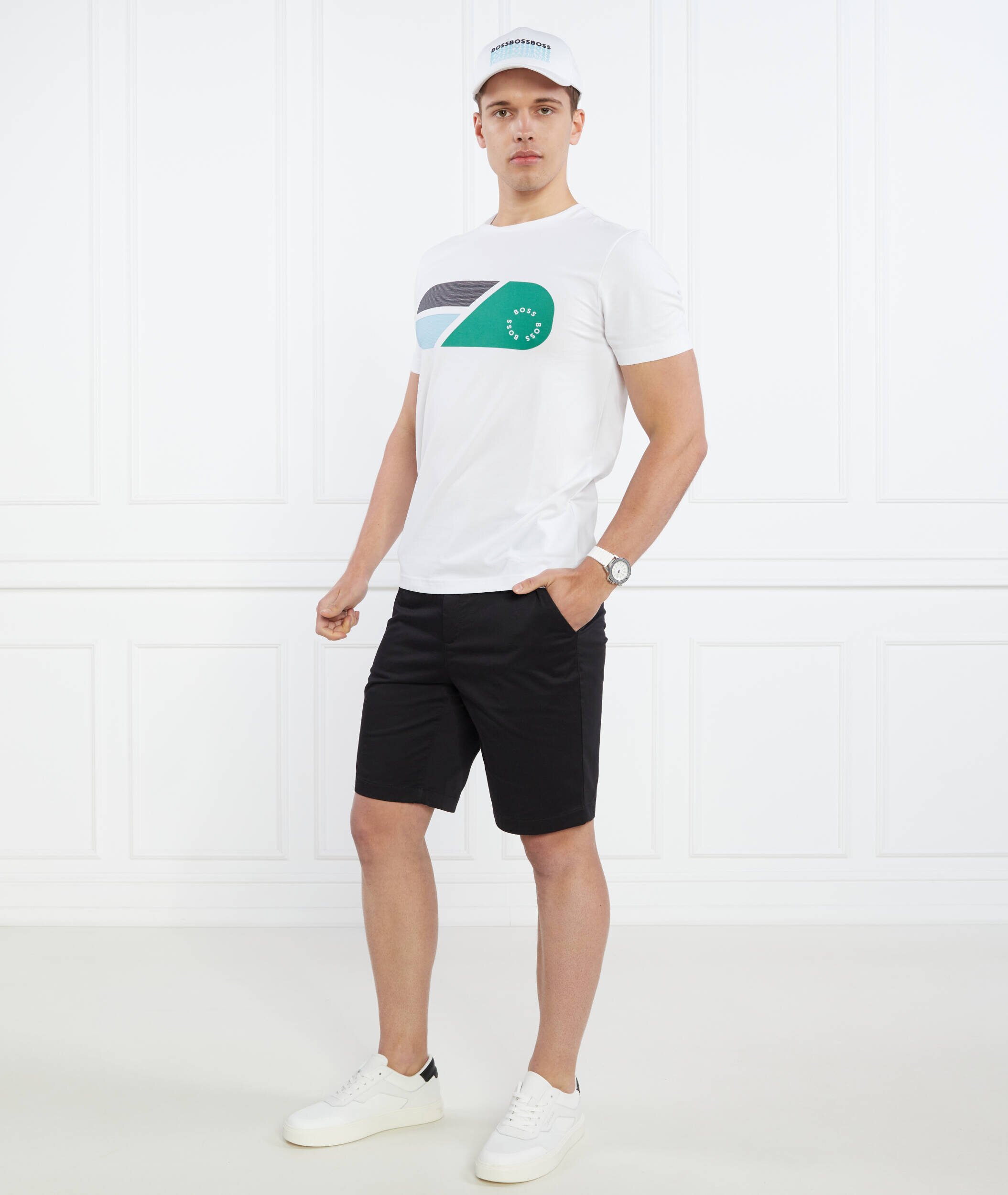 BOSS Green Tricou Tee 9 | Regular Fit | stretch