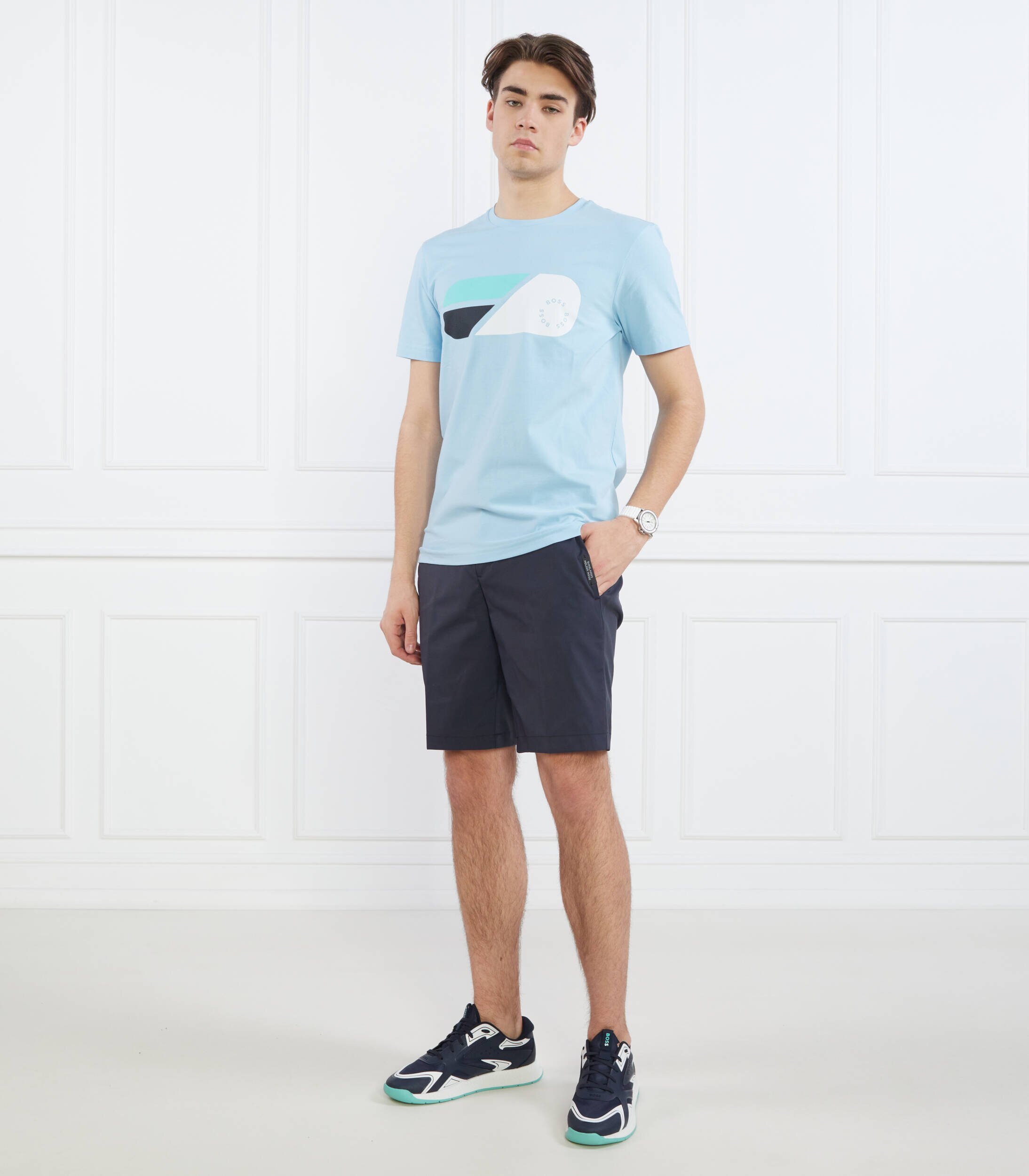BOSS Green Tricou Tee 9 | Regular Fit | stretch