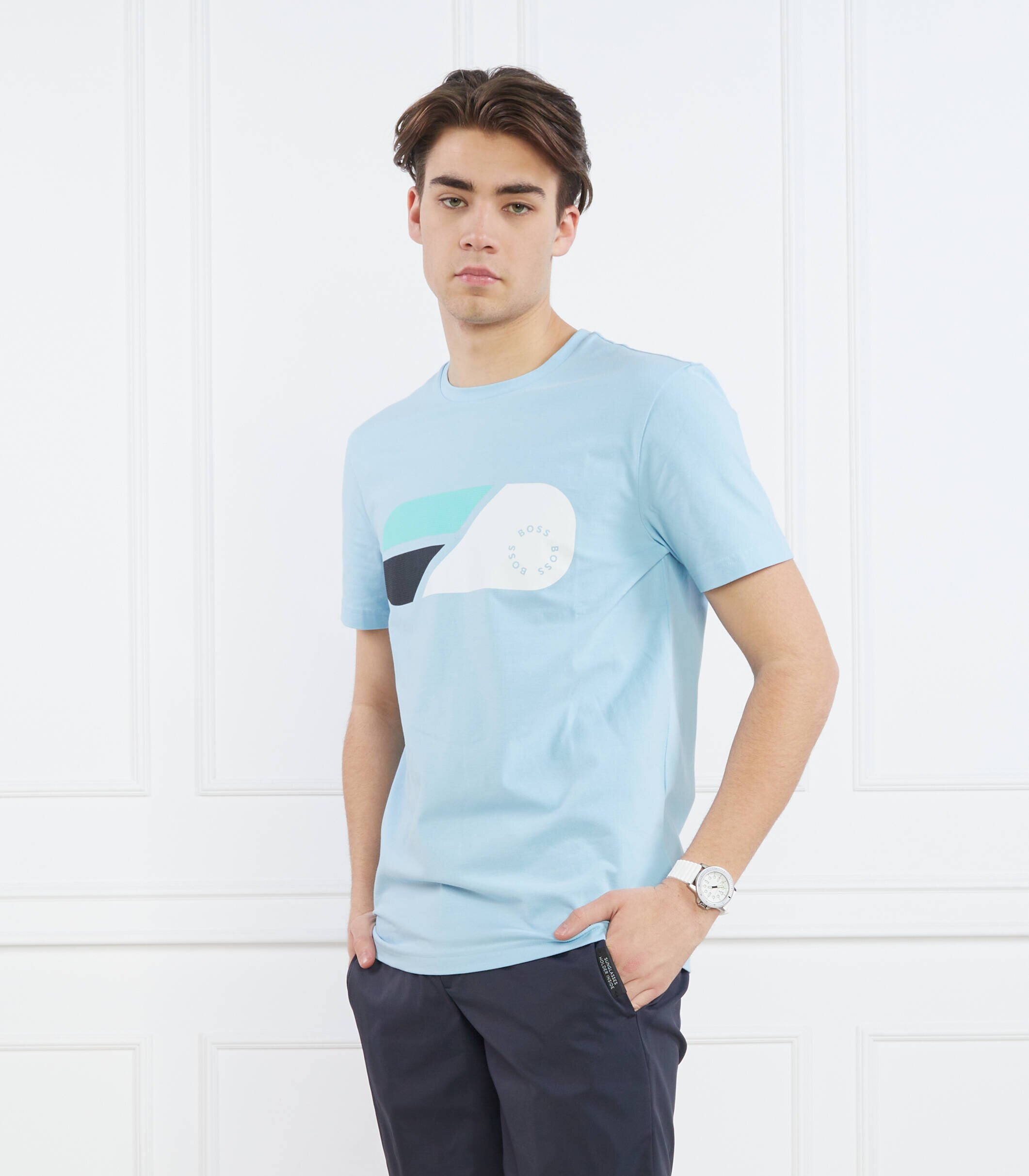 BOSS Green Tricou Tee 9 | Regular Fit | stretch
