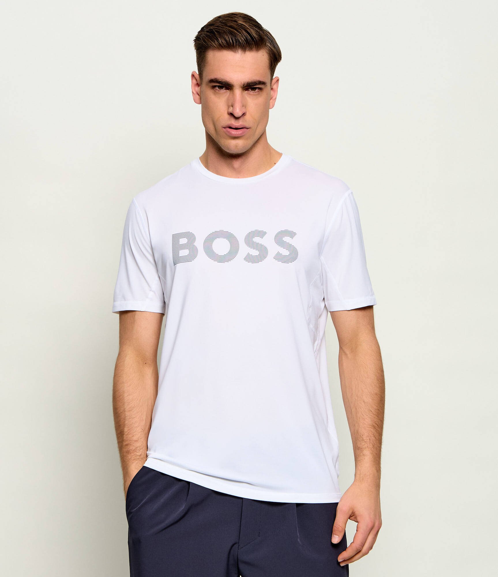 BOSS Green Tricou Tee Active | Slim Fit | stretch