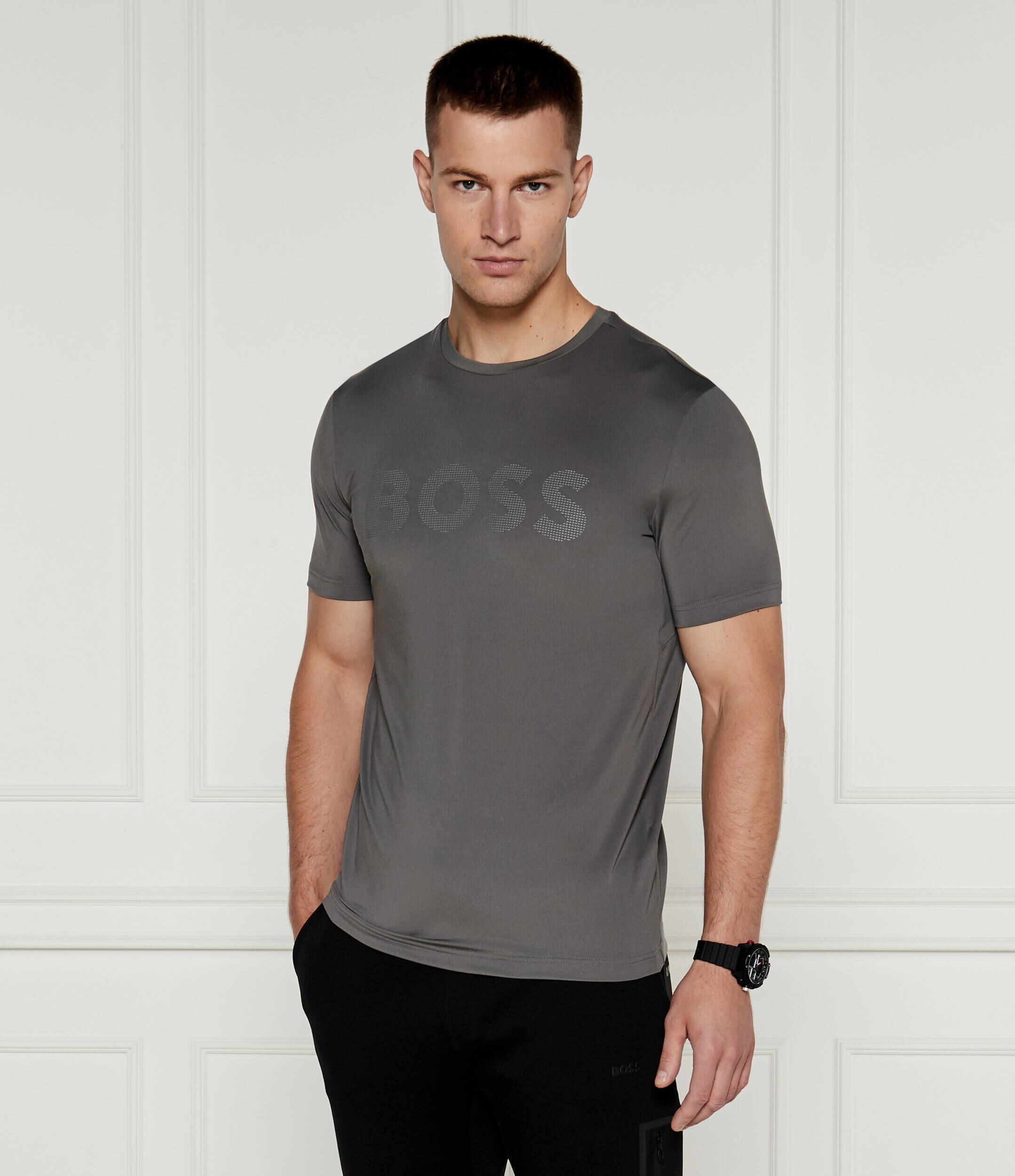 BOSS Green Tricou Tee Active | Slim Fit | stretch