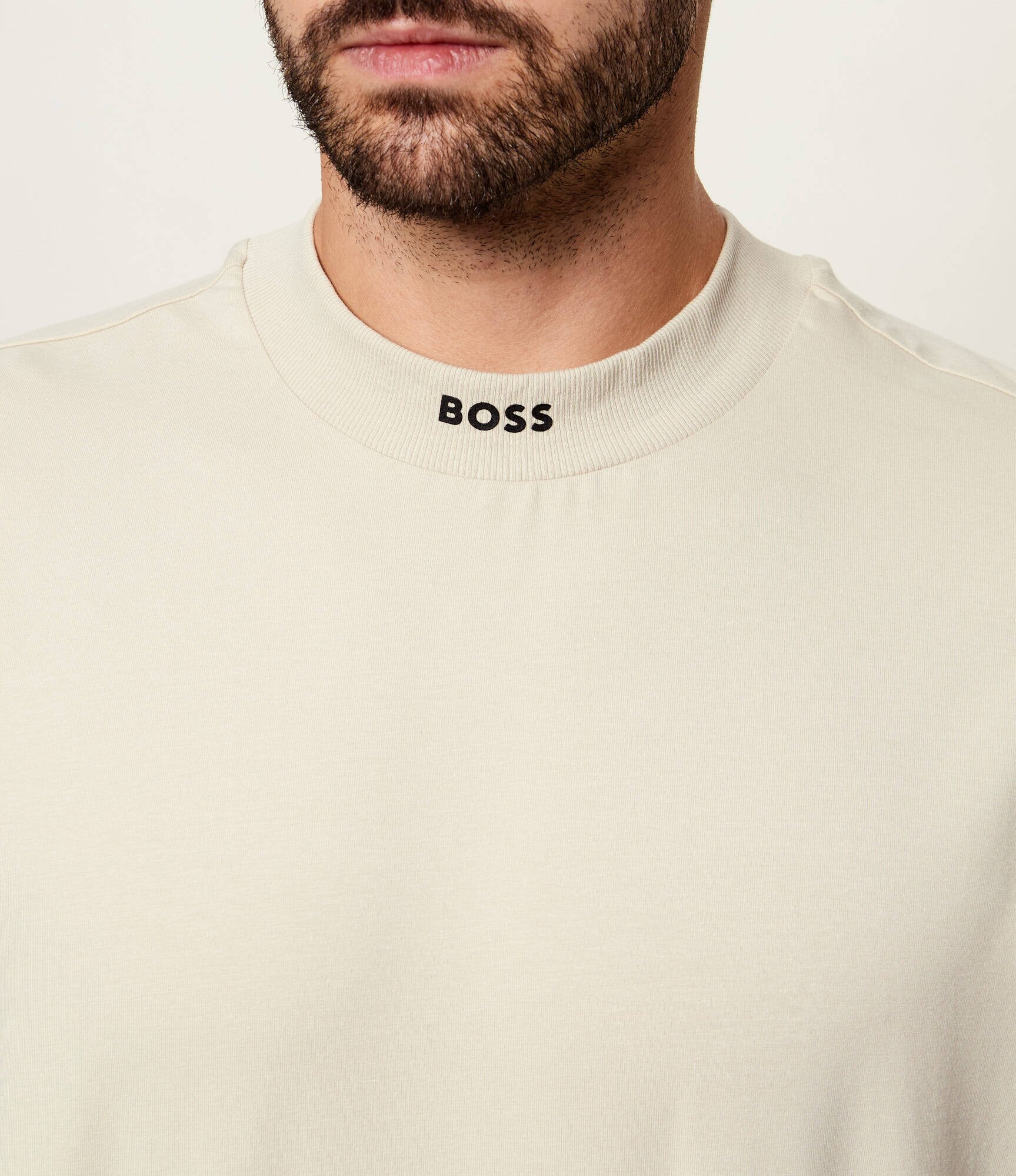 BOSS Green Tricou Tee Collar | Loose fit | stretch