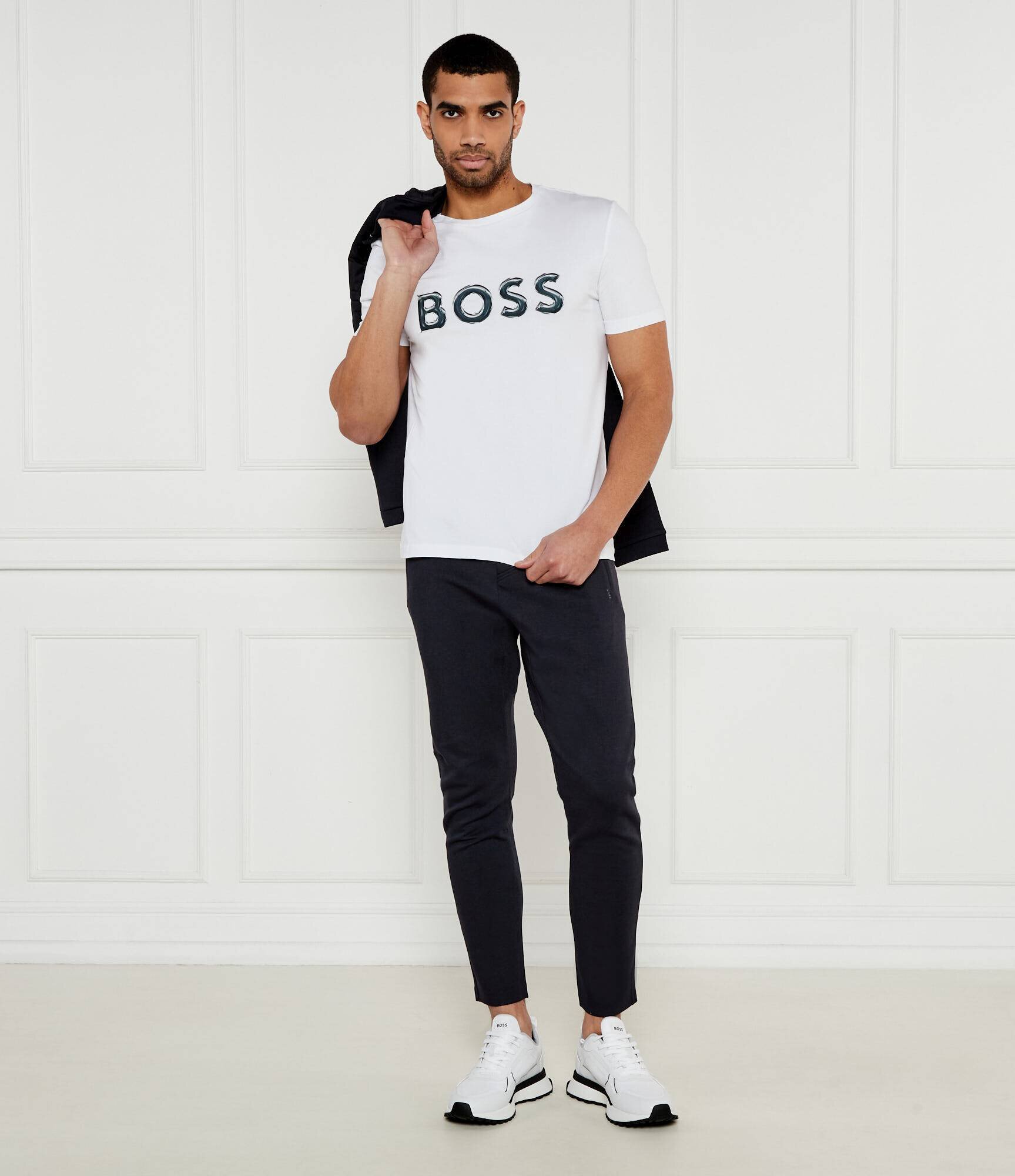 BOSS Green Tricou Tee Logo | Regular Fit | stretch