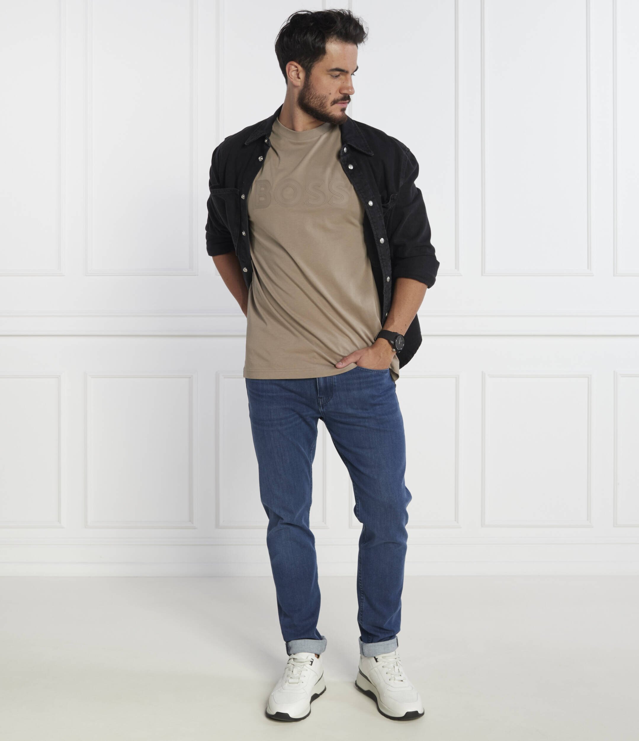 BOSS Green Tricou Tee Lotus | Regular Fit