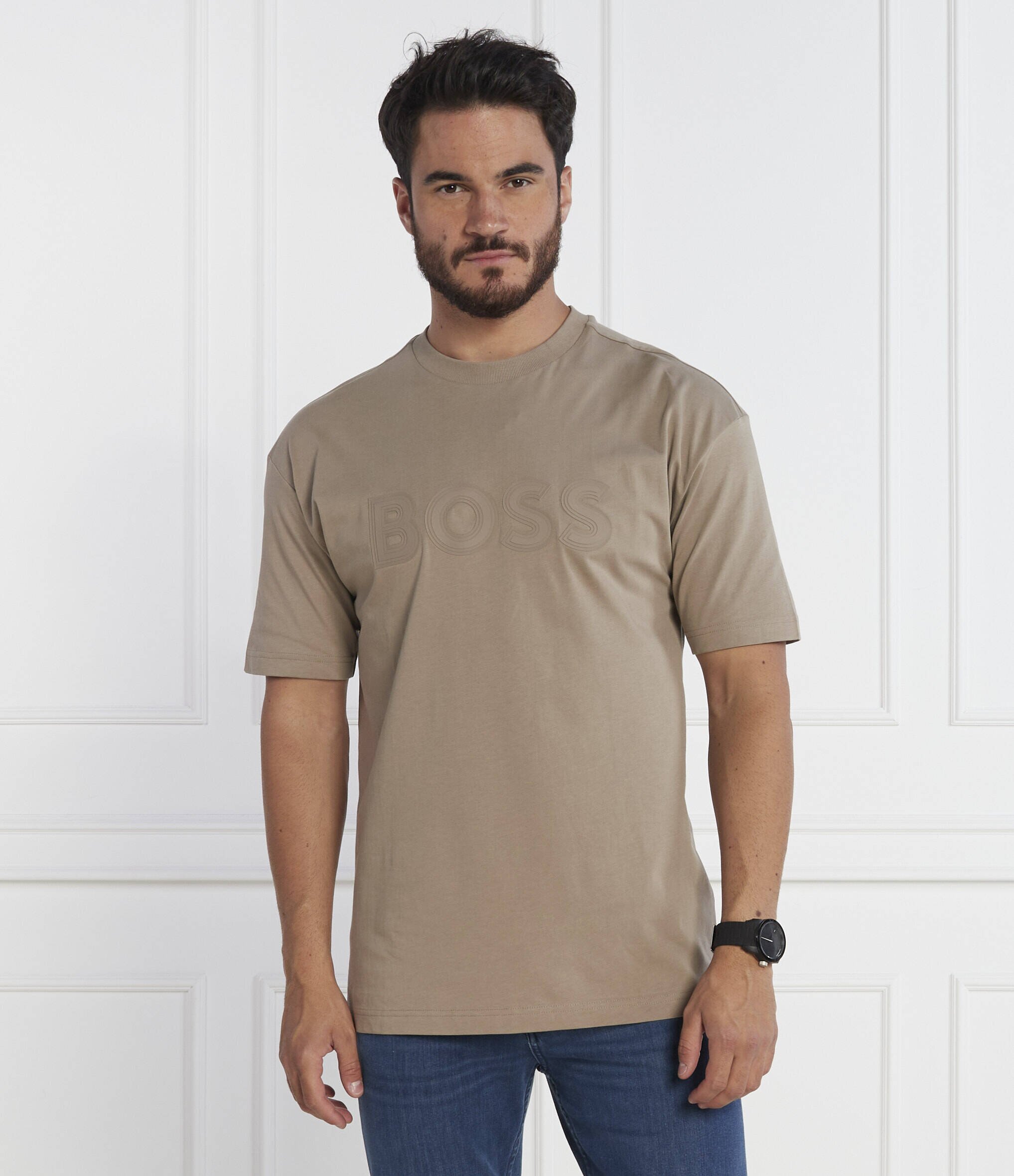 BOSS Green Tricou Tee Lotus | Regular Fit