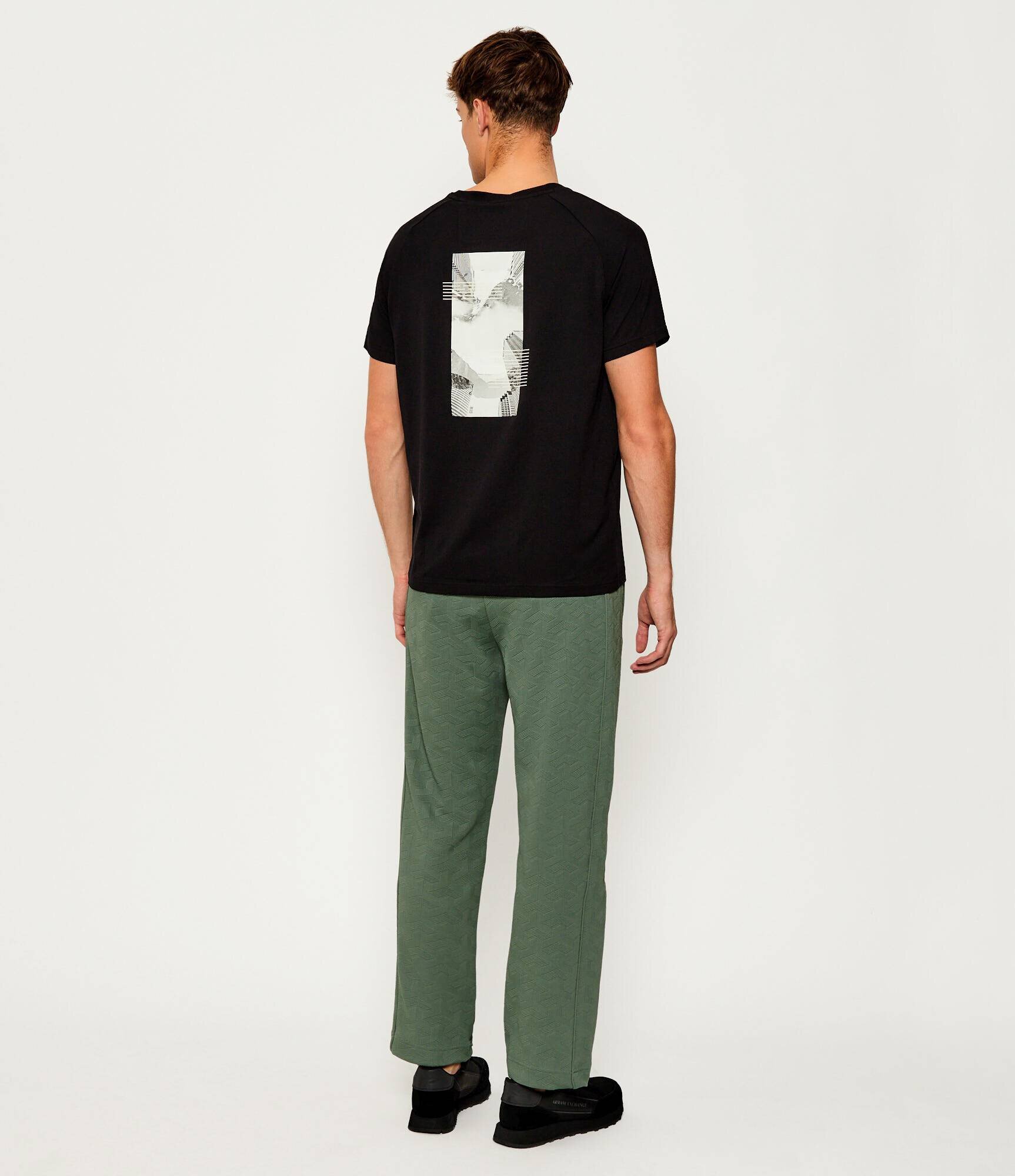 BOSS Green Tricou Tee Stripe Zone | Relaxed fit | stretch