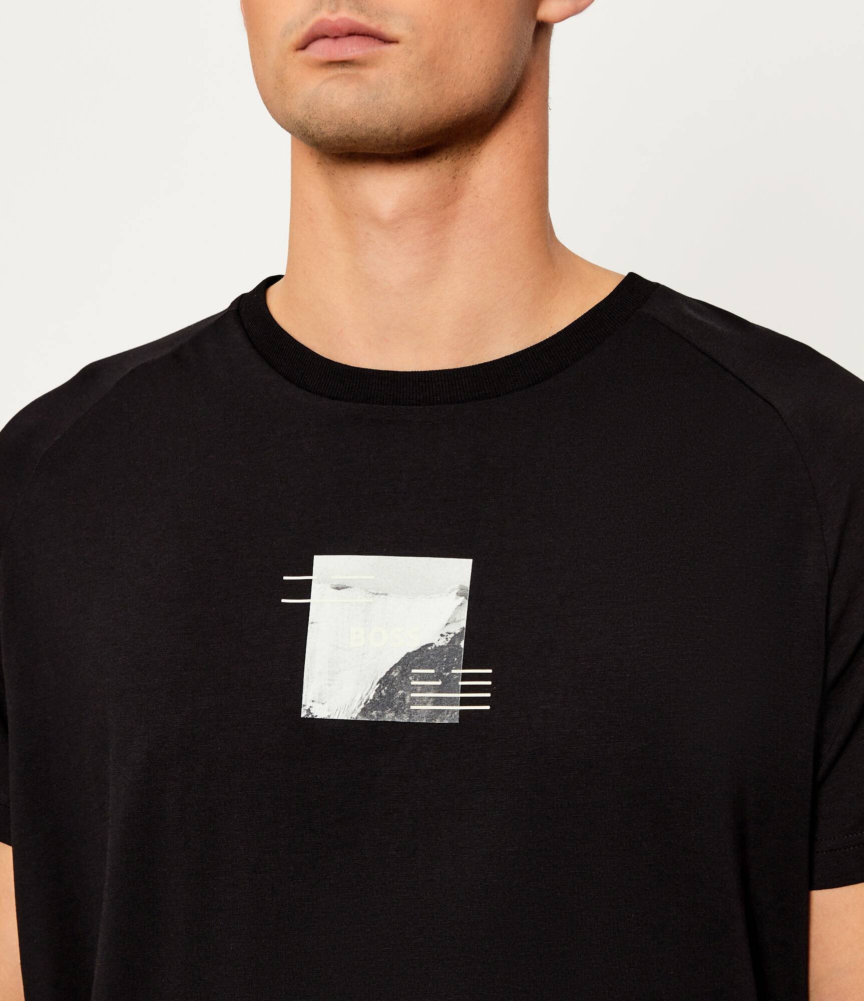 BOSS Green Tricou Tee Stripe Zone | Relaxed fit | stretch