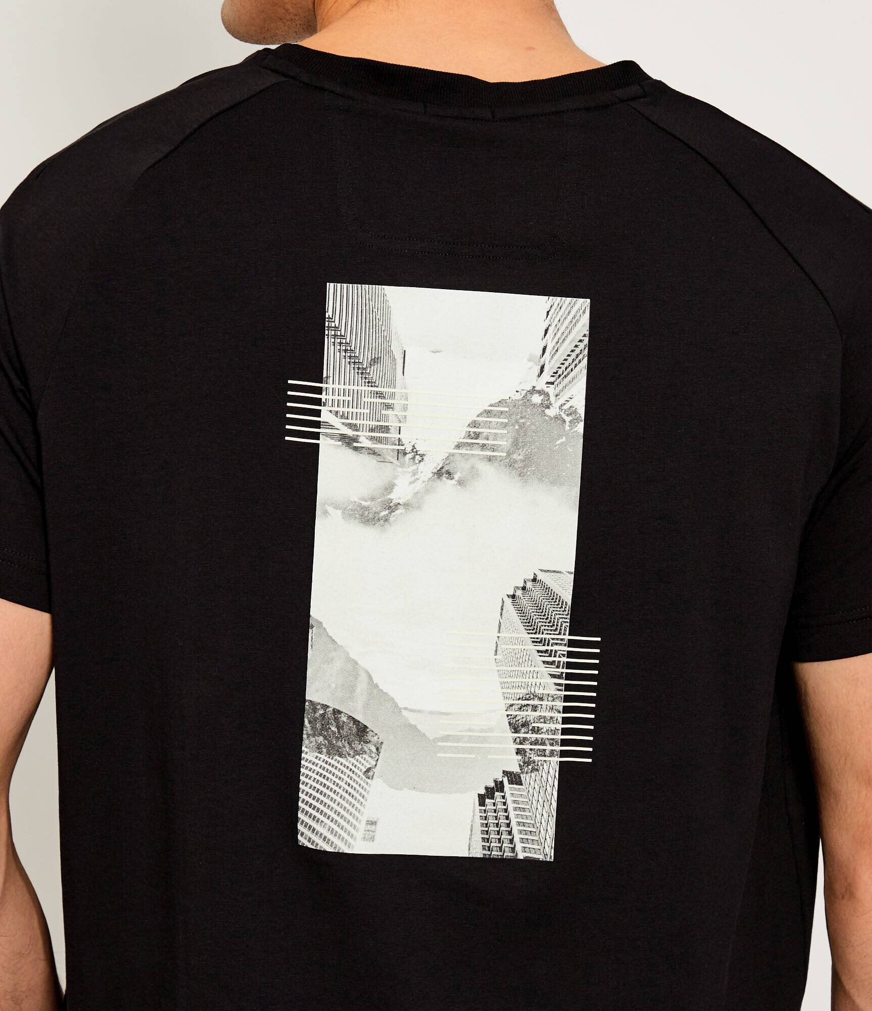 BOSS Green Tricou Tee Stripe Zone | Relaxed fit | stretch