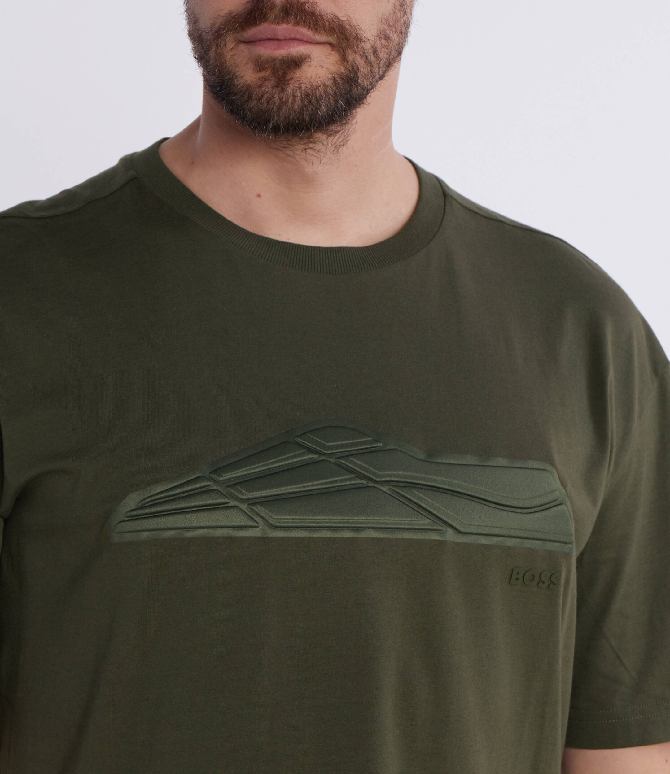 BOSS Green Tricou Tee Titanium | Regular Fit