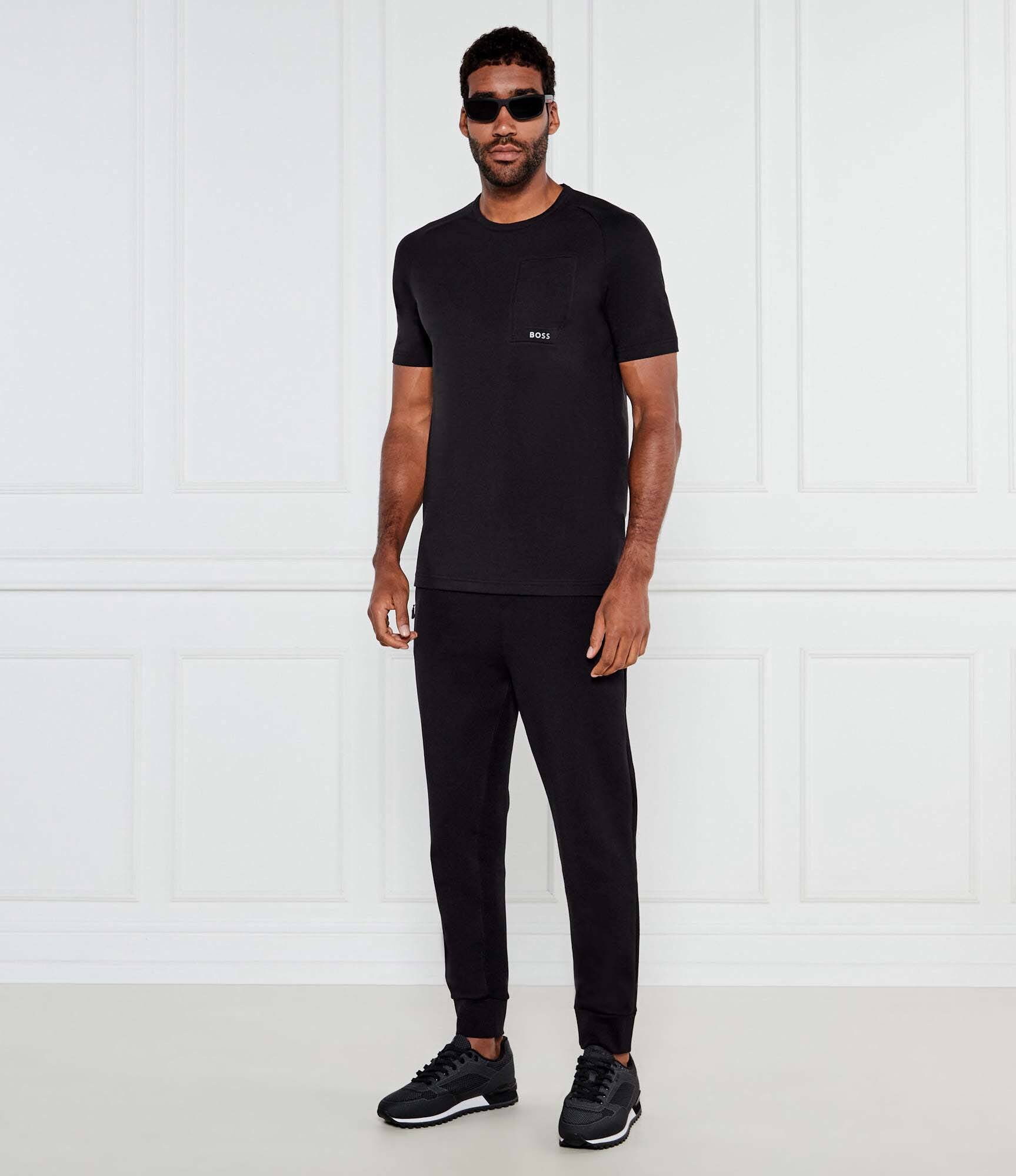 BOSS Green Tricou Tee Urban Tech | Regular Fit | stretch