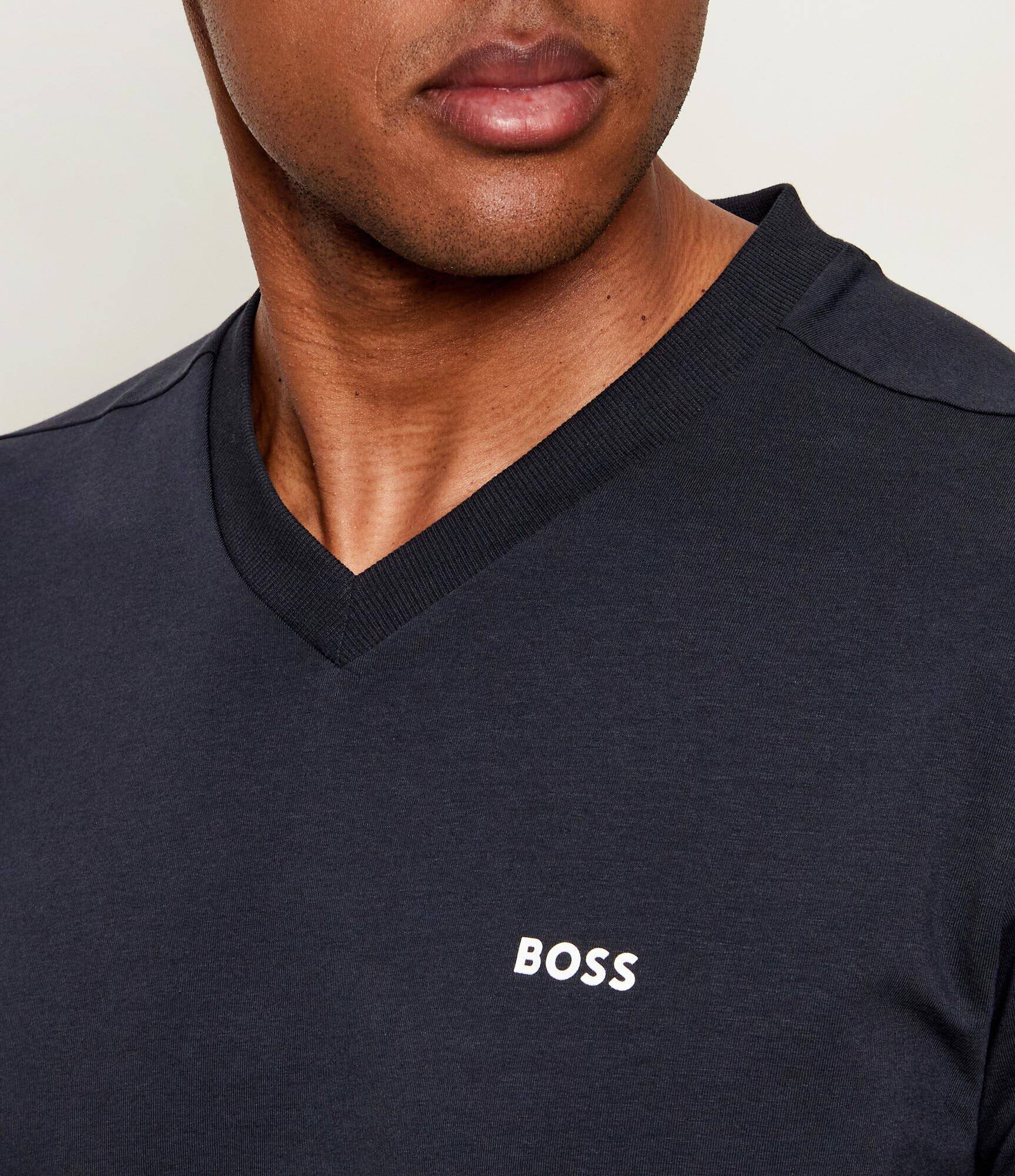 BOSS Green Tricou Tee V | Regular Fit | stretch