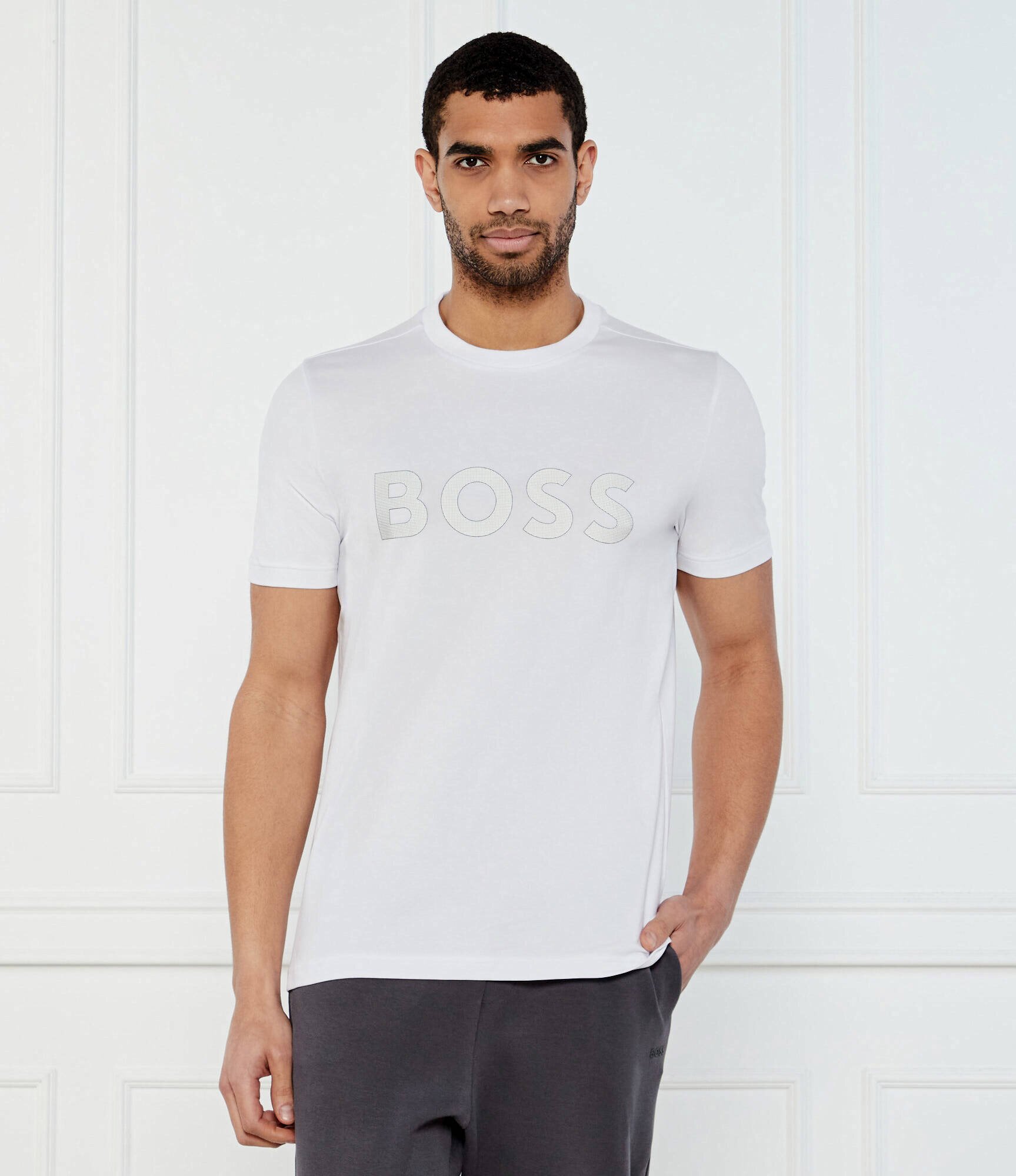 BOSS Green Tricou TL Logo | Regular Fit | stretch