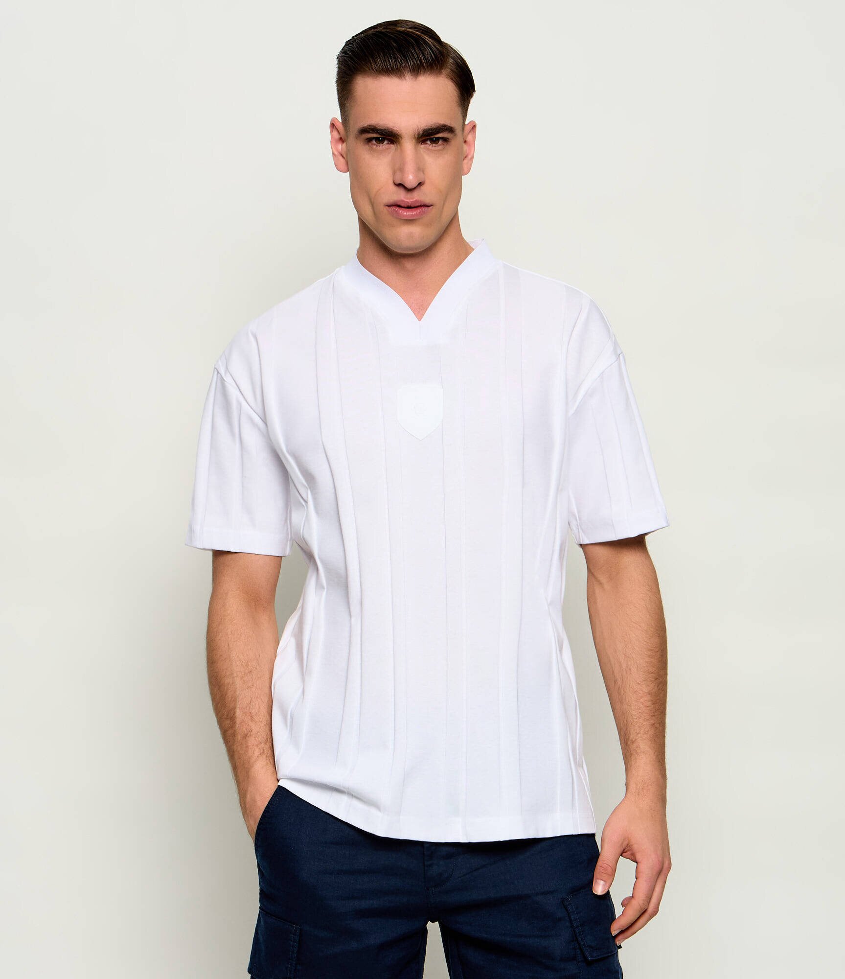 BOSS Green Tricou TS_BB BC Lux GRX | Relaxed fit
