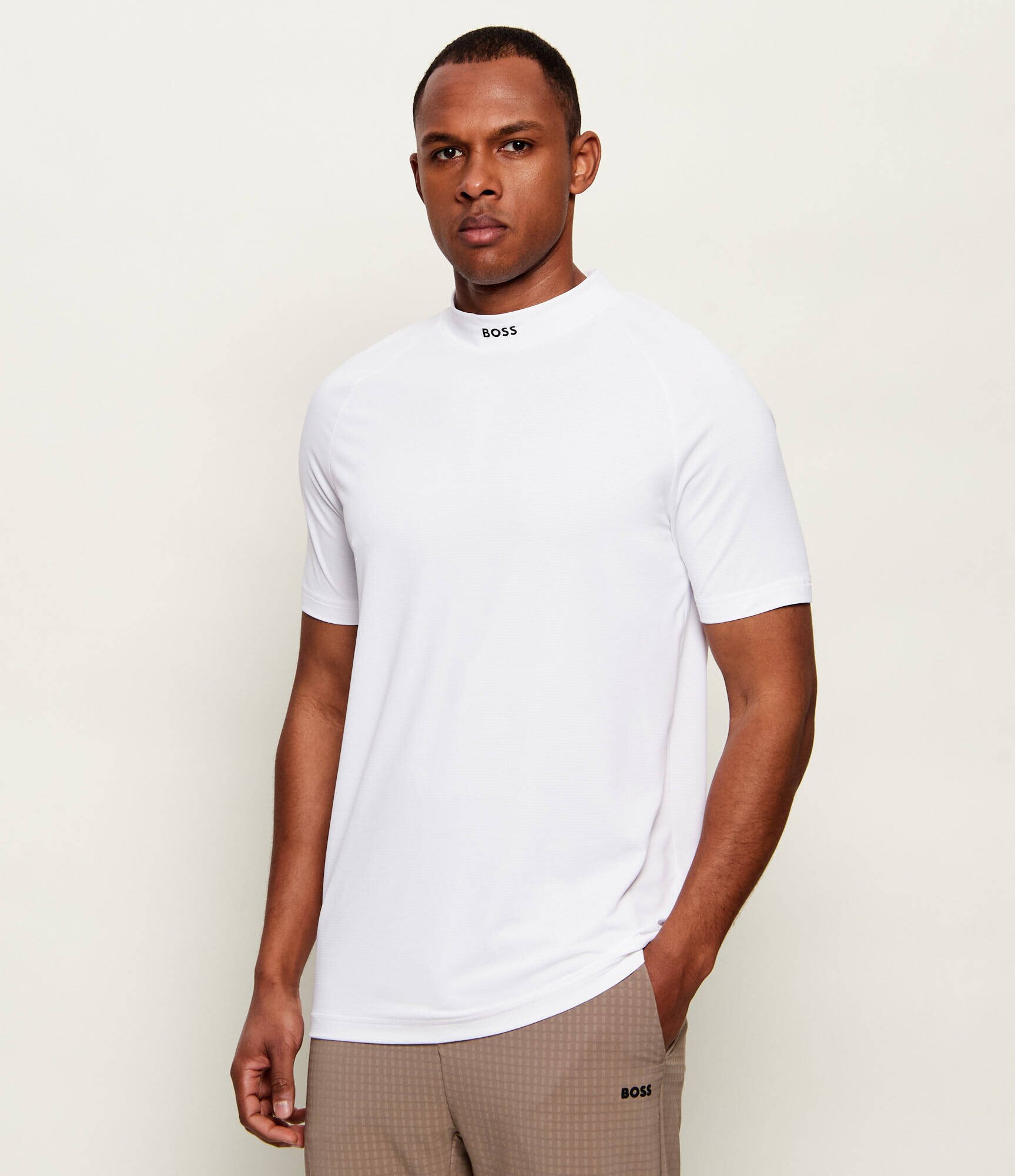 BOSS Green Tricou TS_GOC Birdie Mock | Slim Fit