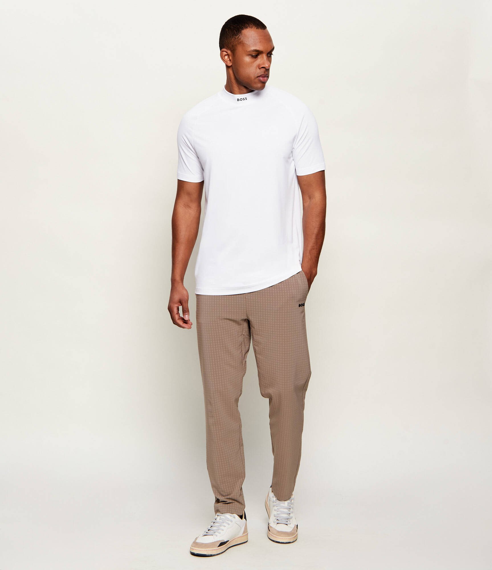 BOSS Green Tricou TS_GOC Birdie Mock | Slim Fit